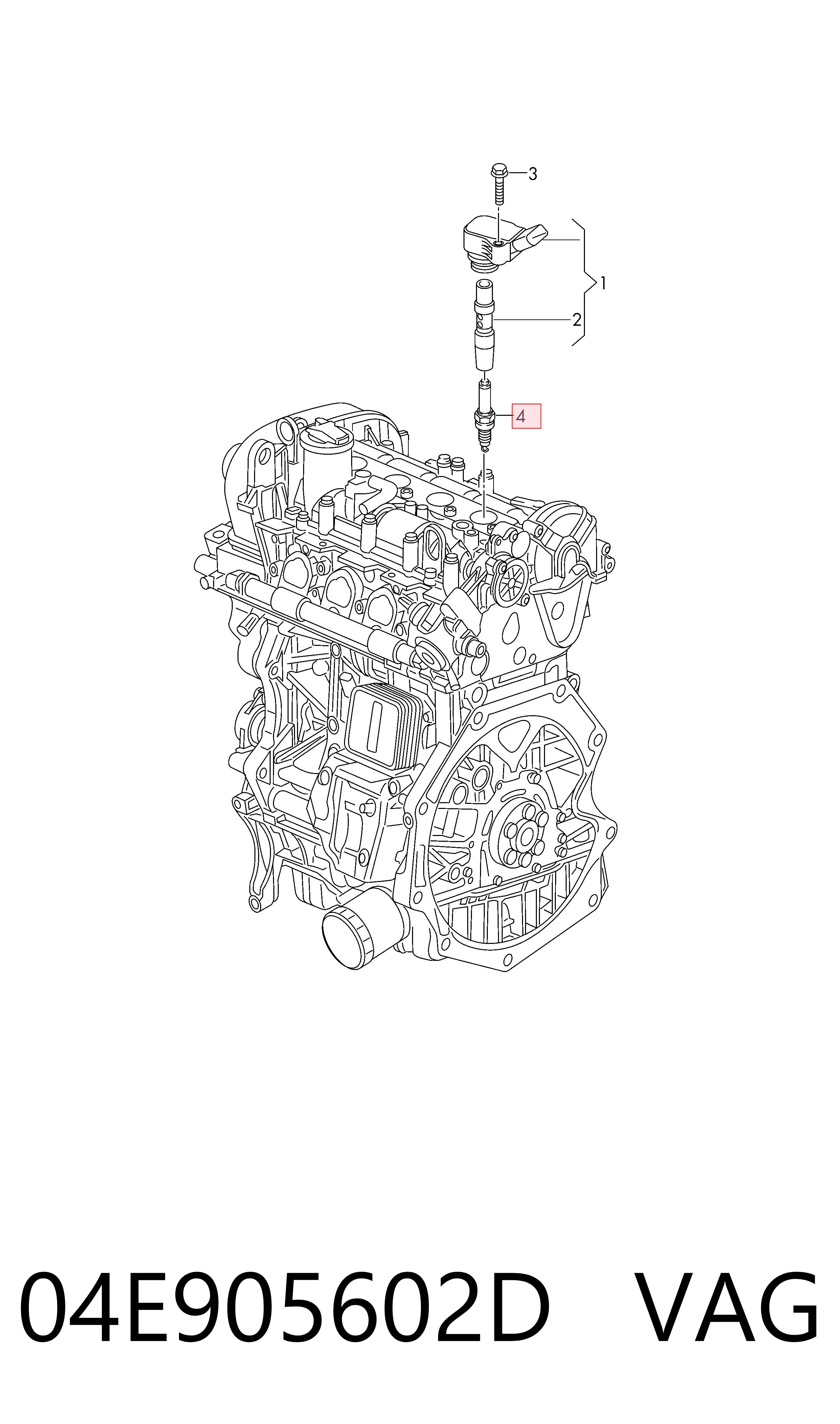 Vela de ignição VAG 04E905602D preço, a partir de 32,36 USD