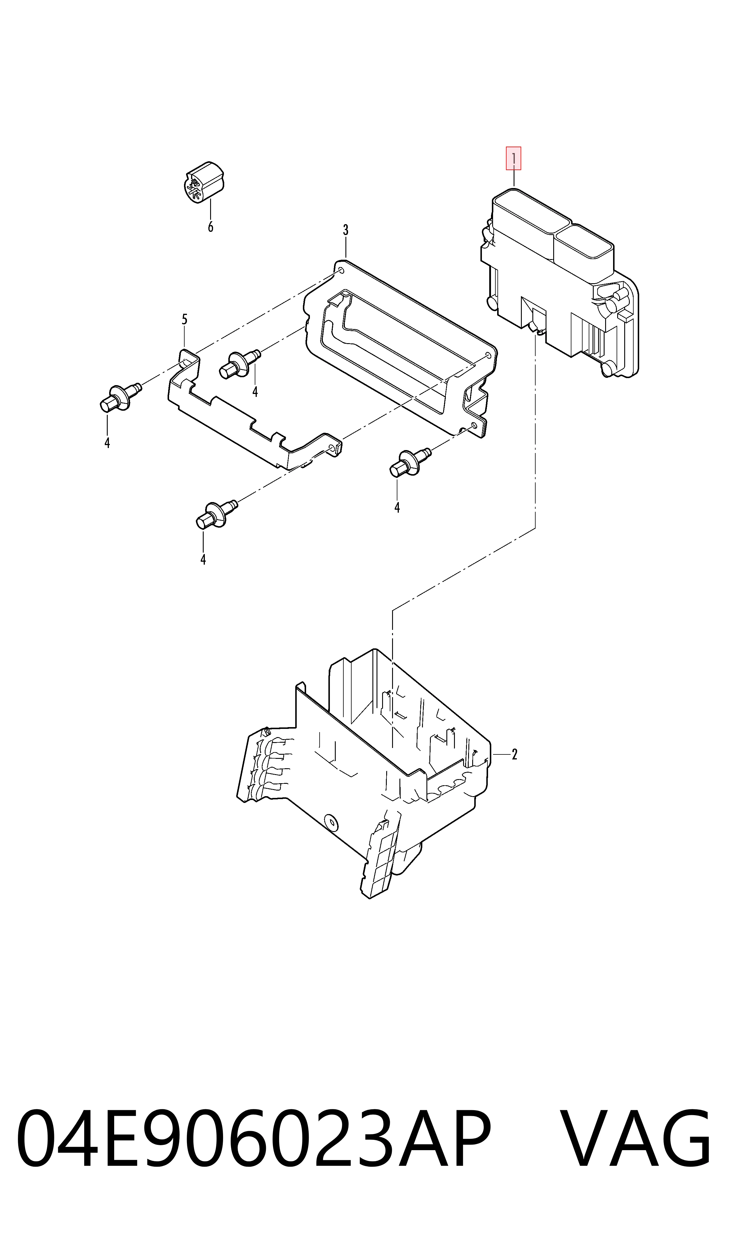 Módulo de direção (Centralina eletrônica) de motor para Volkswagen Jetta VI 162, 163, AV3, AV2, AY2, AY3
