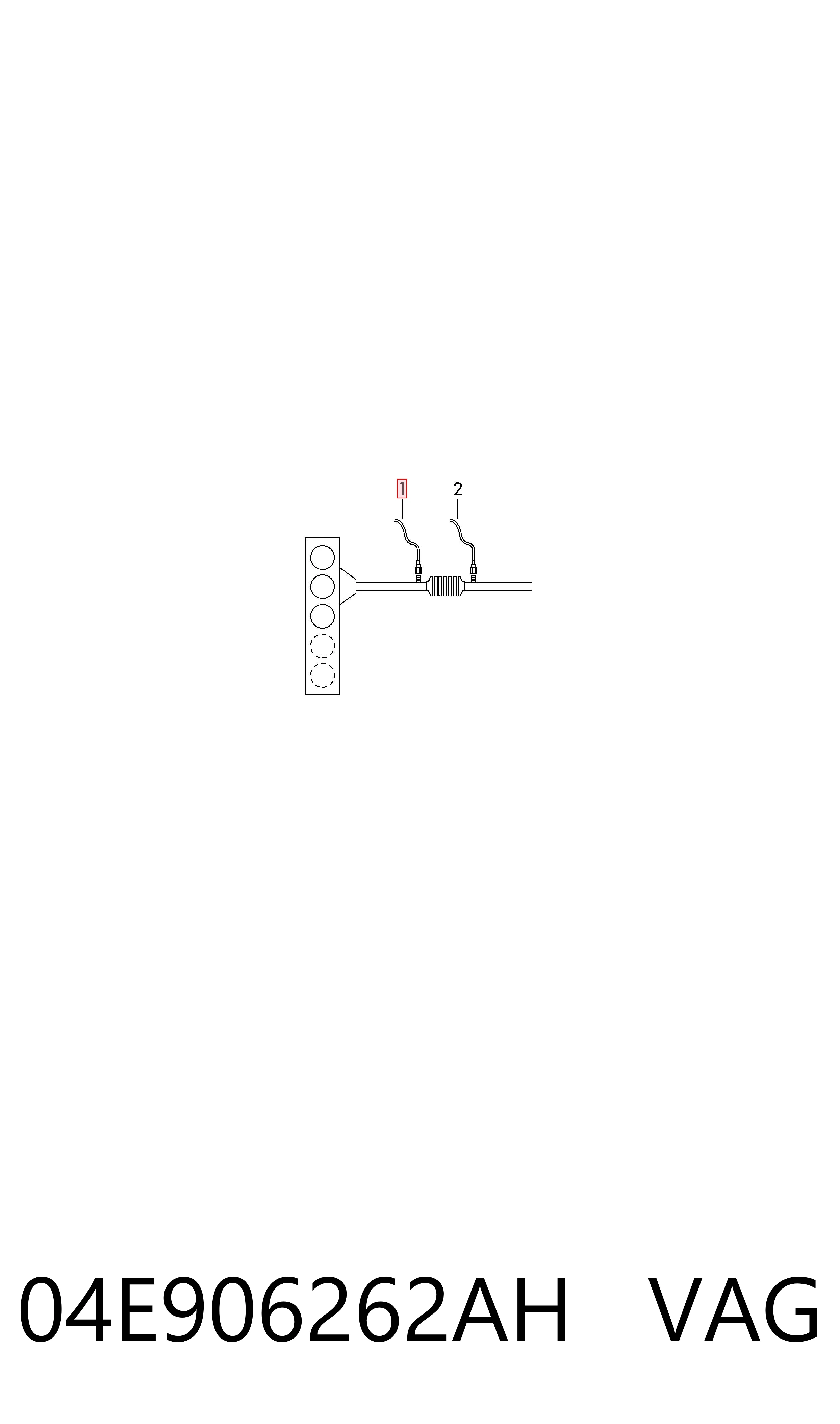 Sonda lambda, sensor de oxigênio depois de catalisador VAG 04E906262AH preço, a partir de 72,30 USD
