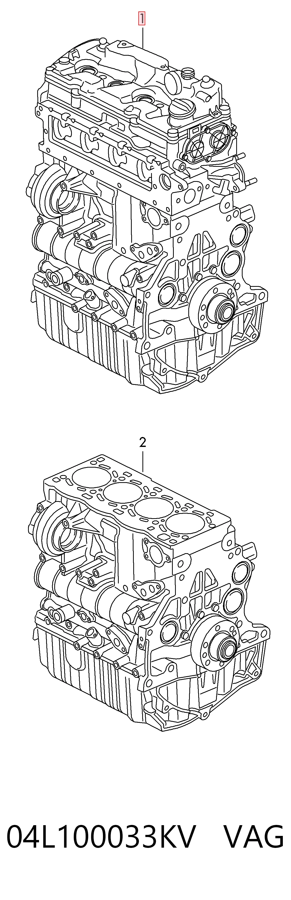  Motor montado Volkswagen Touran III monovolume (5T1) (2015 - 2026) III