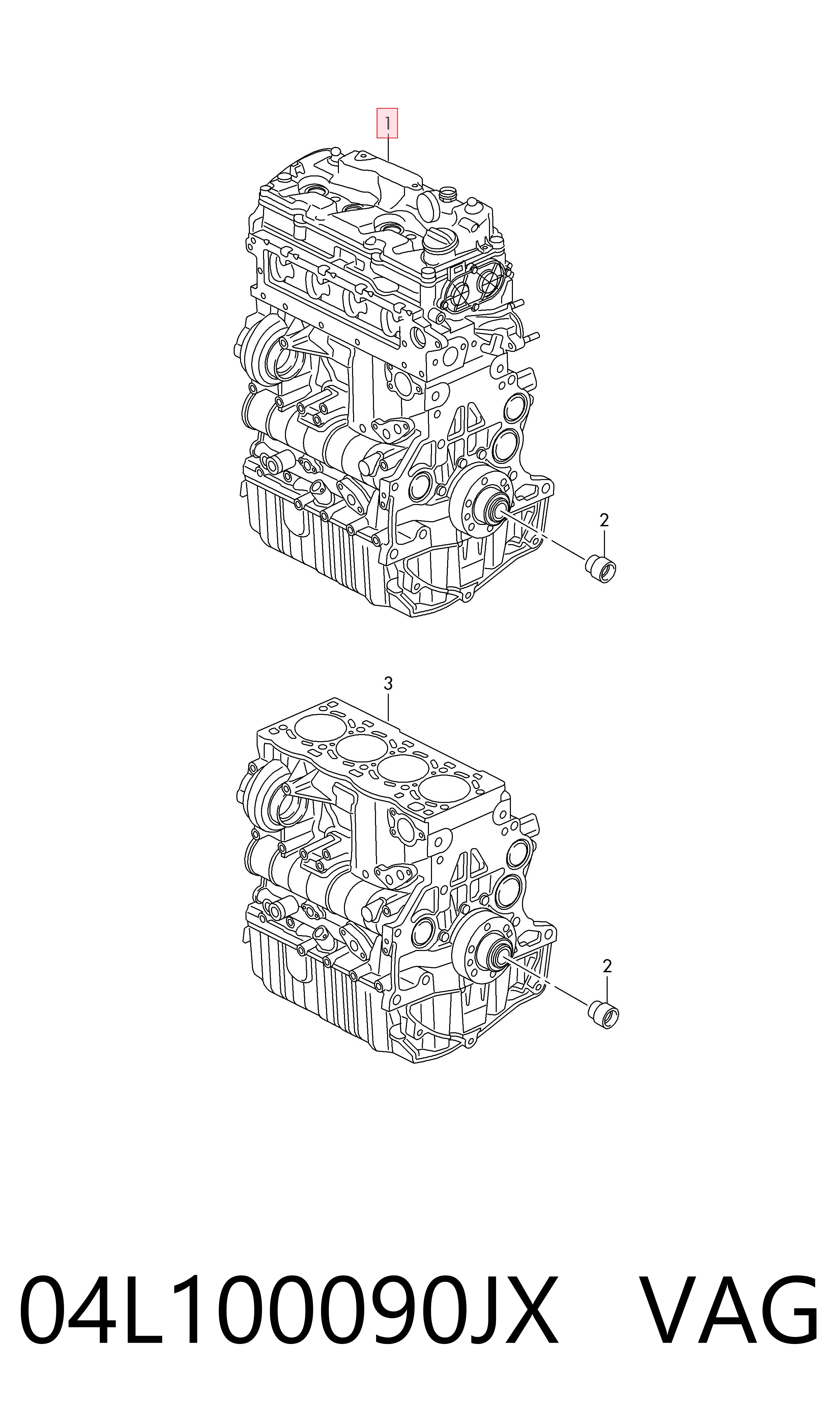 Motor montado Volkswagen Golf ALLTRACK VII BA5, BV5