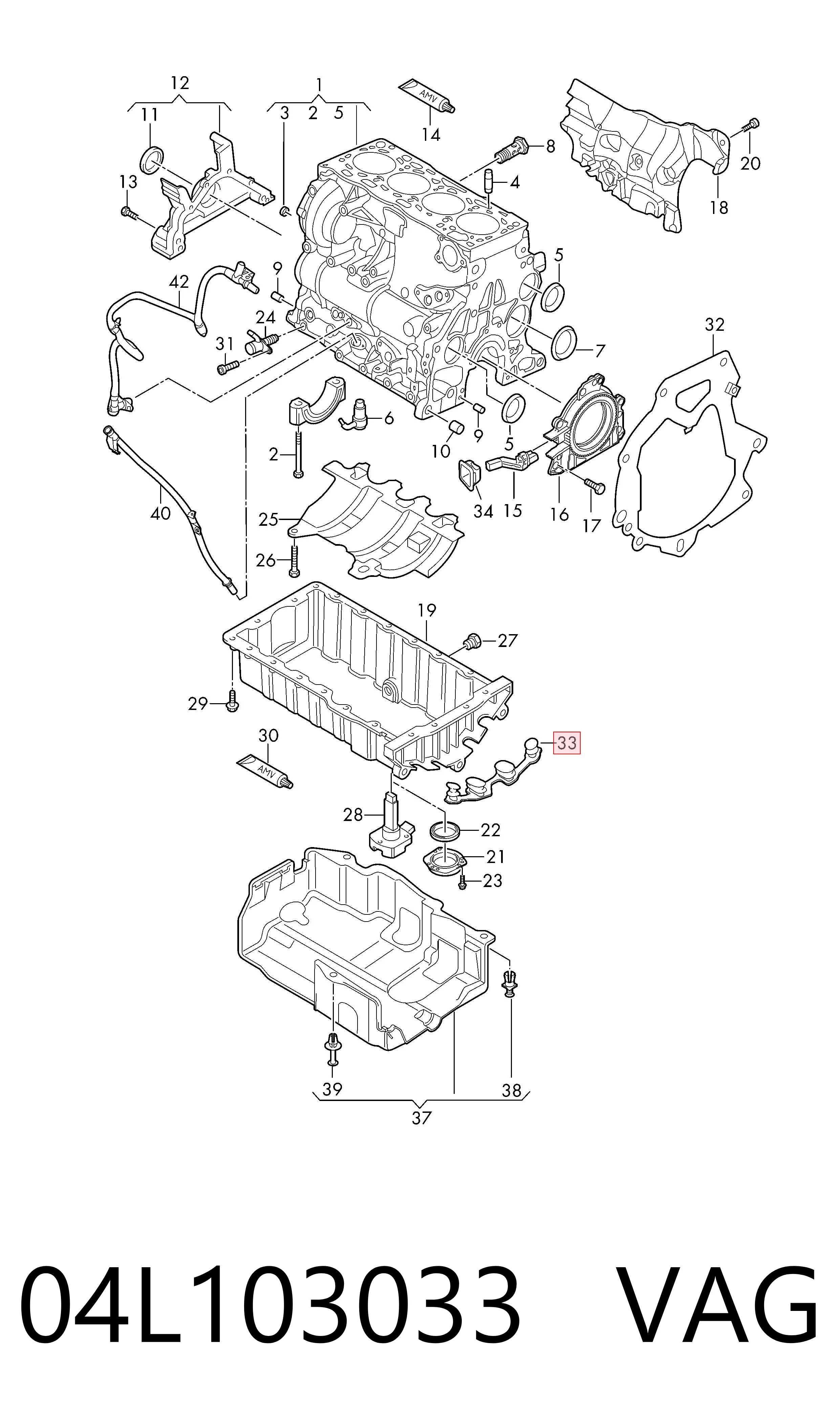  VAG 04L103033 preço, a partir de 21,59 USD