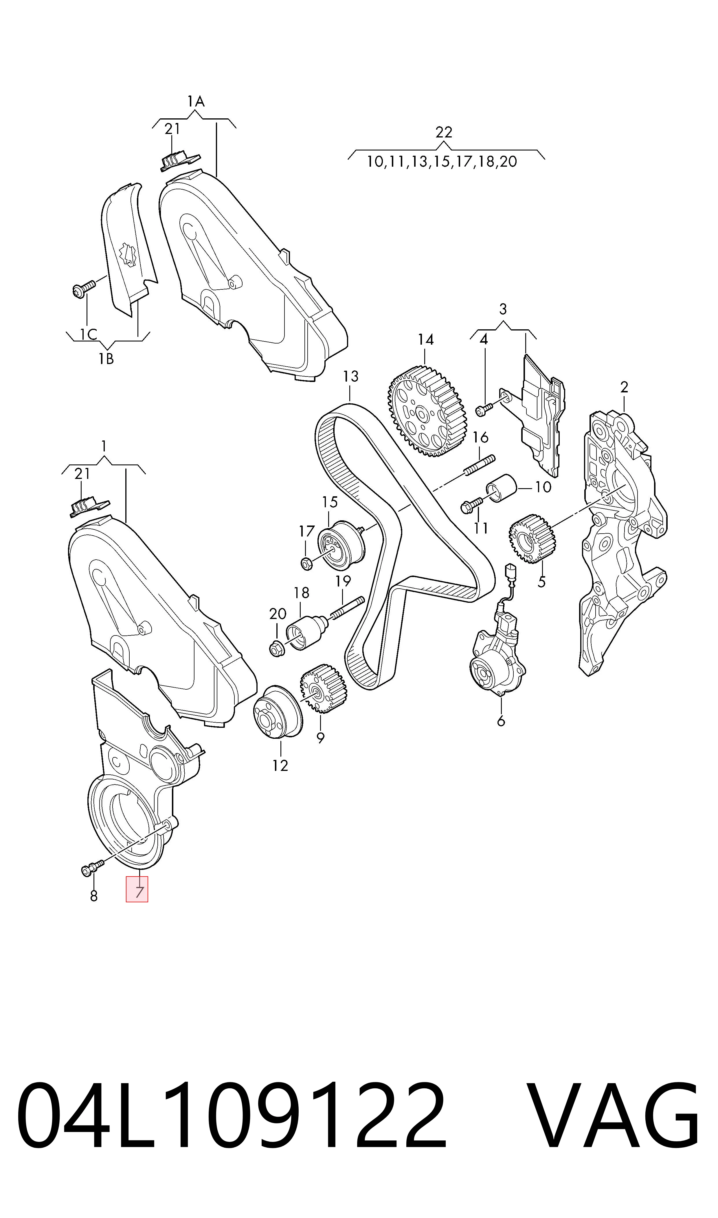  VAG 04L109122 preço, a partir de 108,44 USD