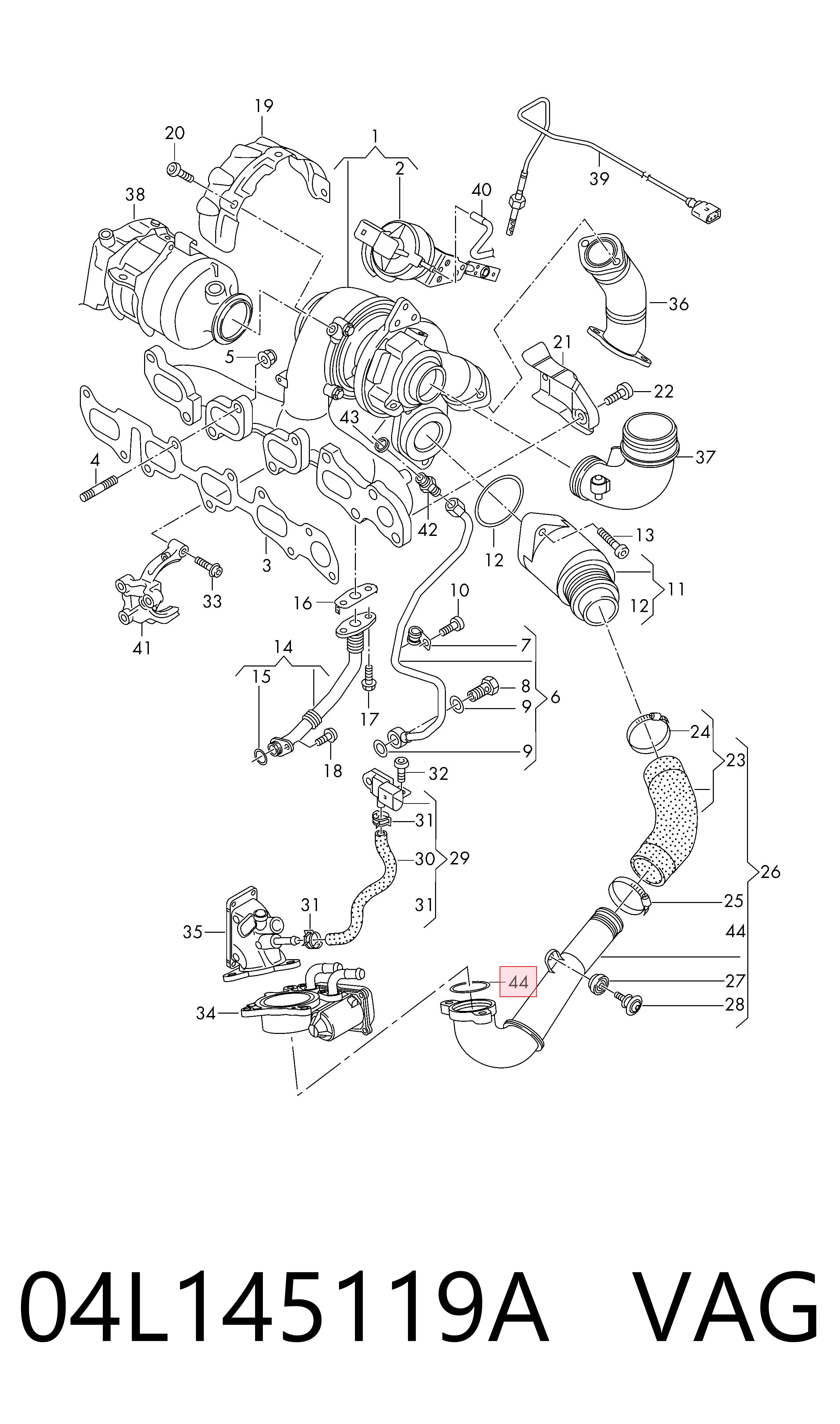  VAG 04L145119A preço, a partir de 6,34 USD