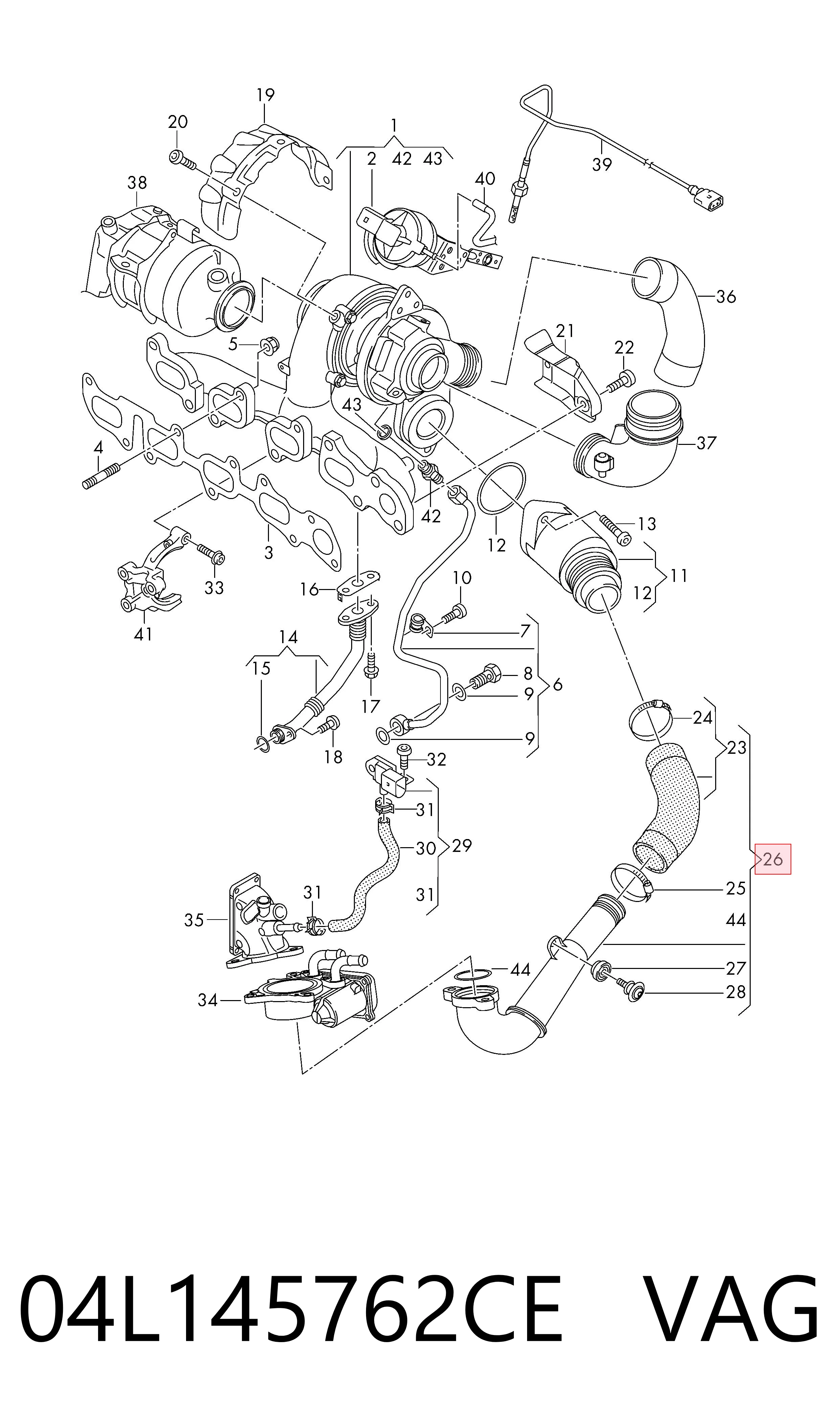  VAG 04L145762CE preço, a partir de 146,67 USD