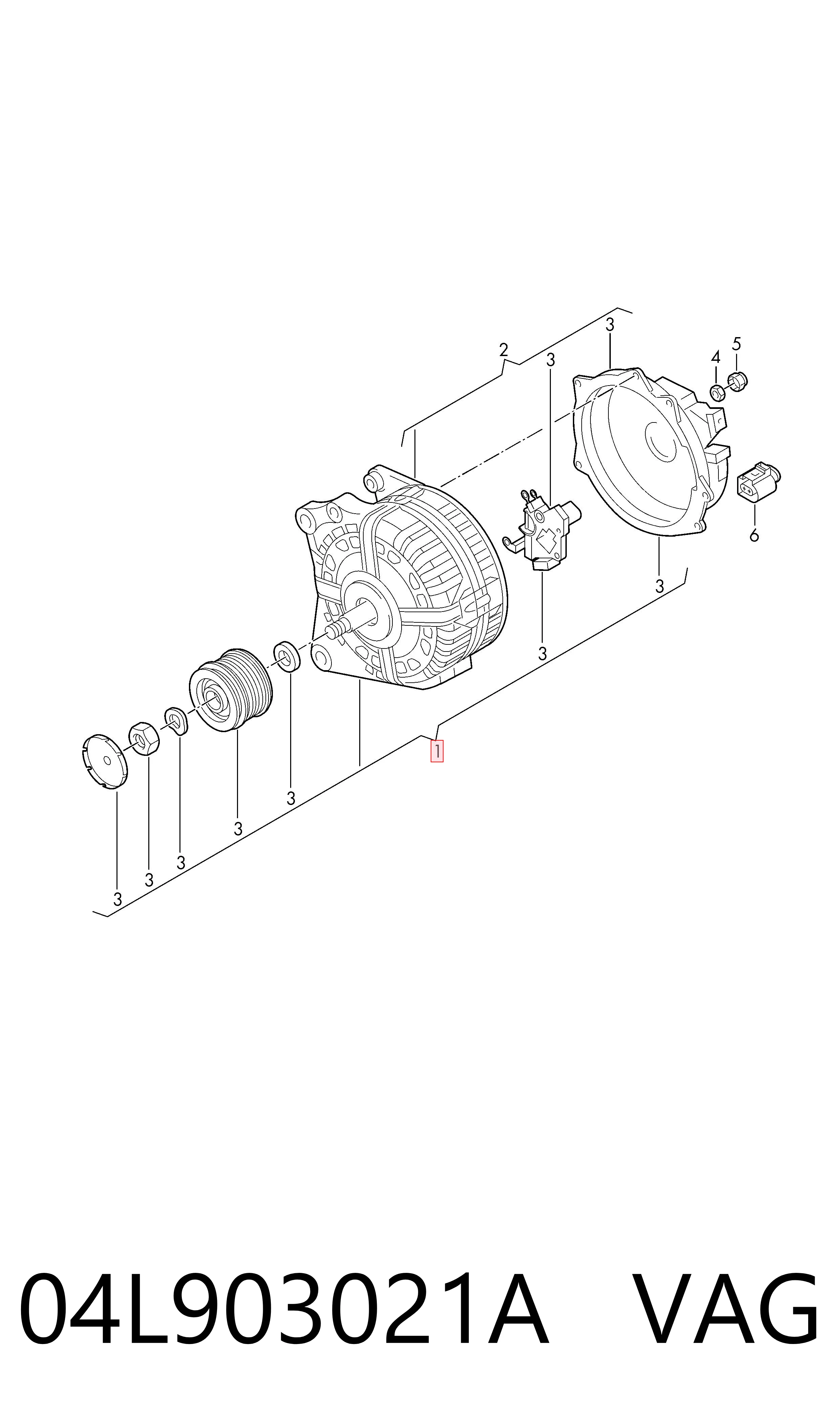 04L903021A VAG Gerador