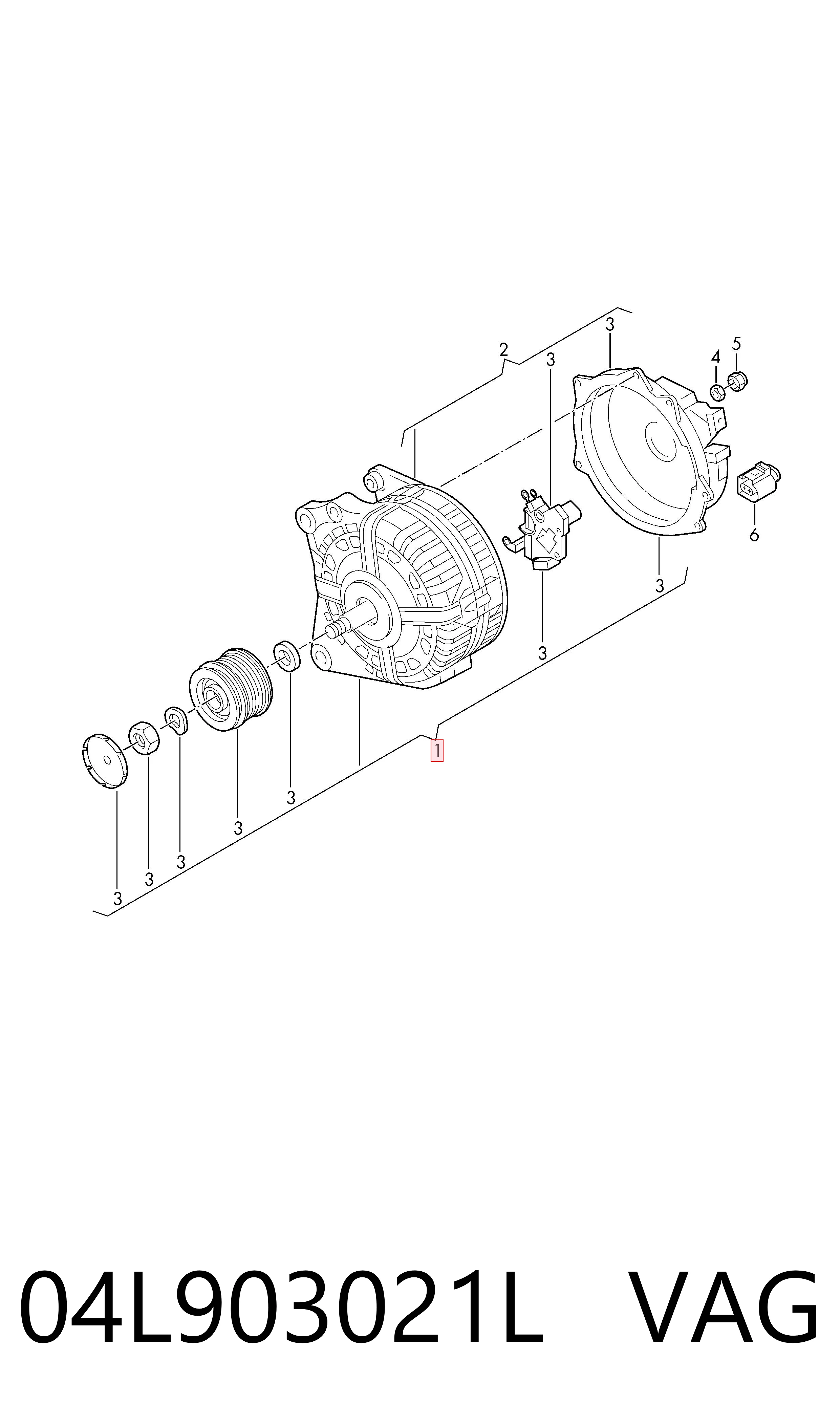 Gerador VAG 04L903021L preço, a partir de 206,01 USD