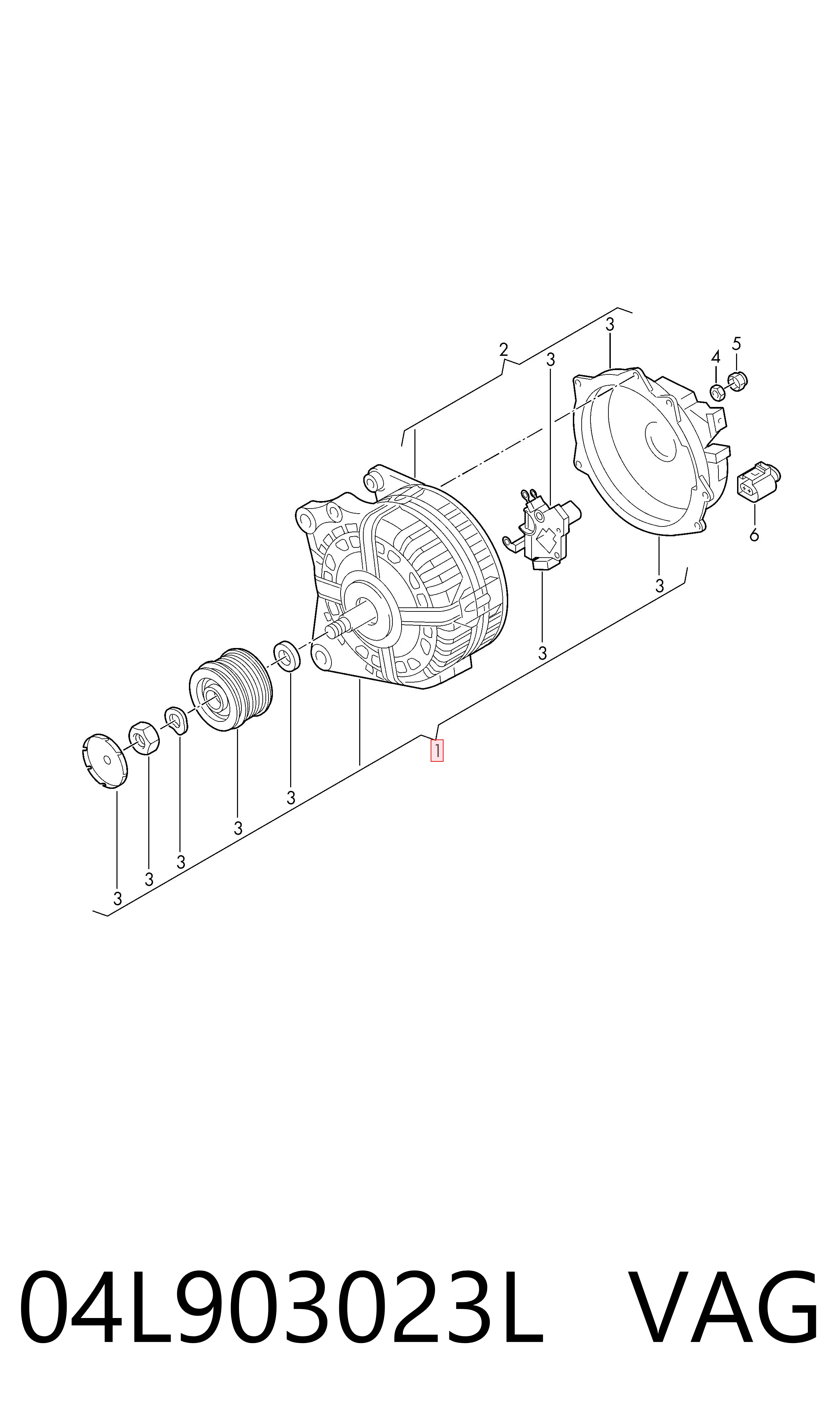 04L903023L VAG Gerador