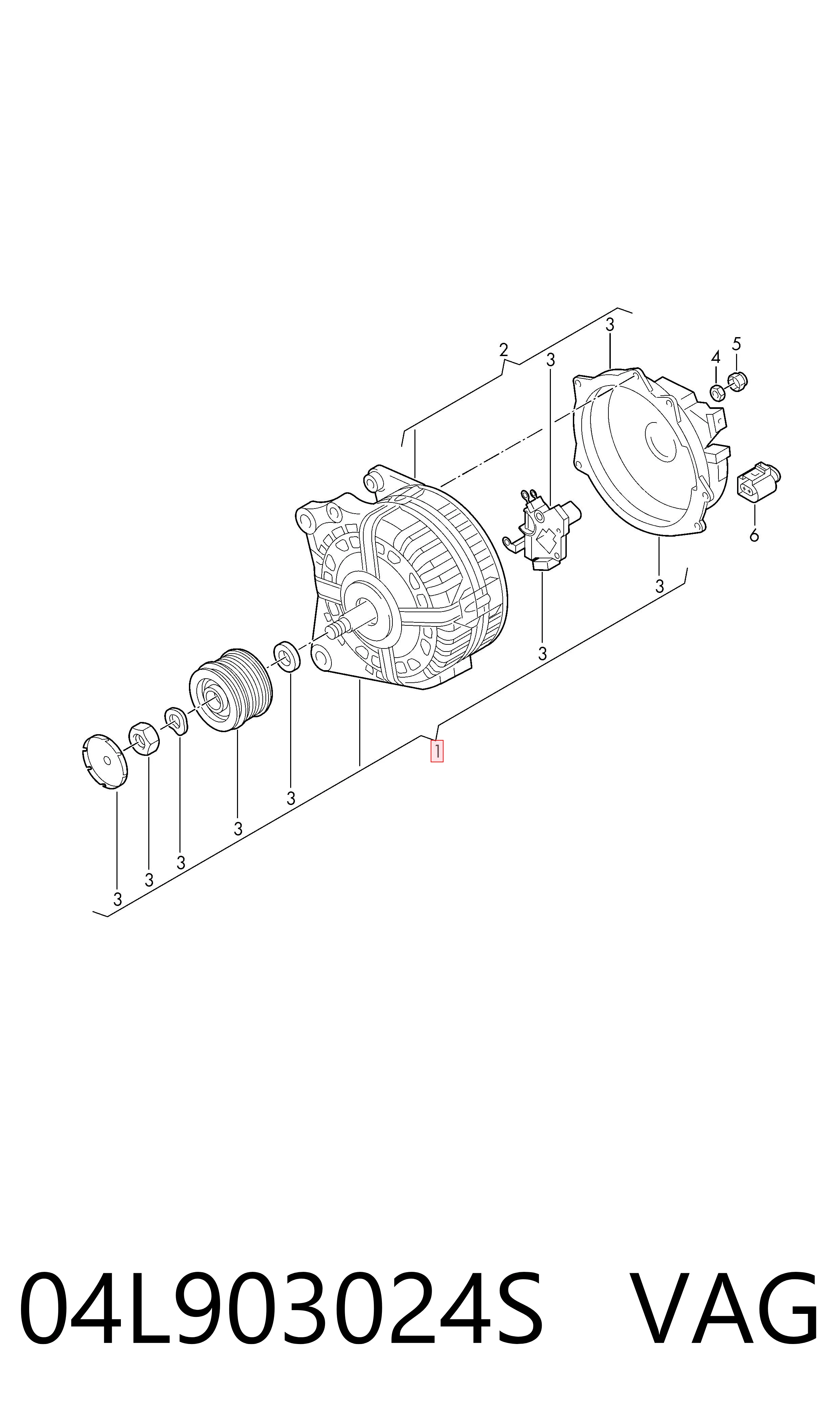 04L903024S VAG Gerador