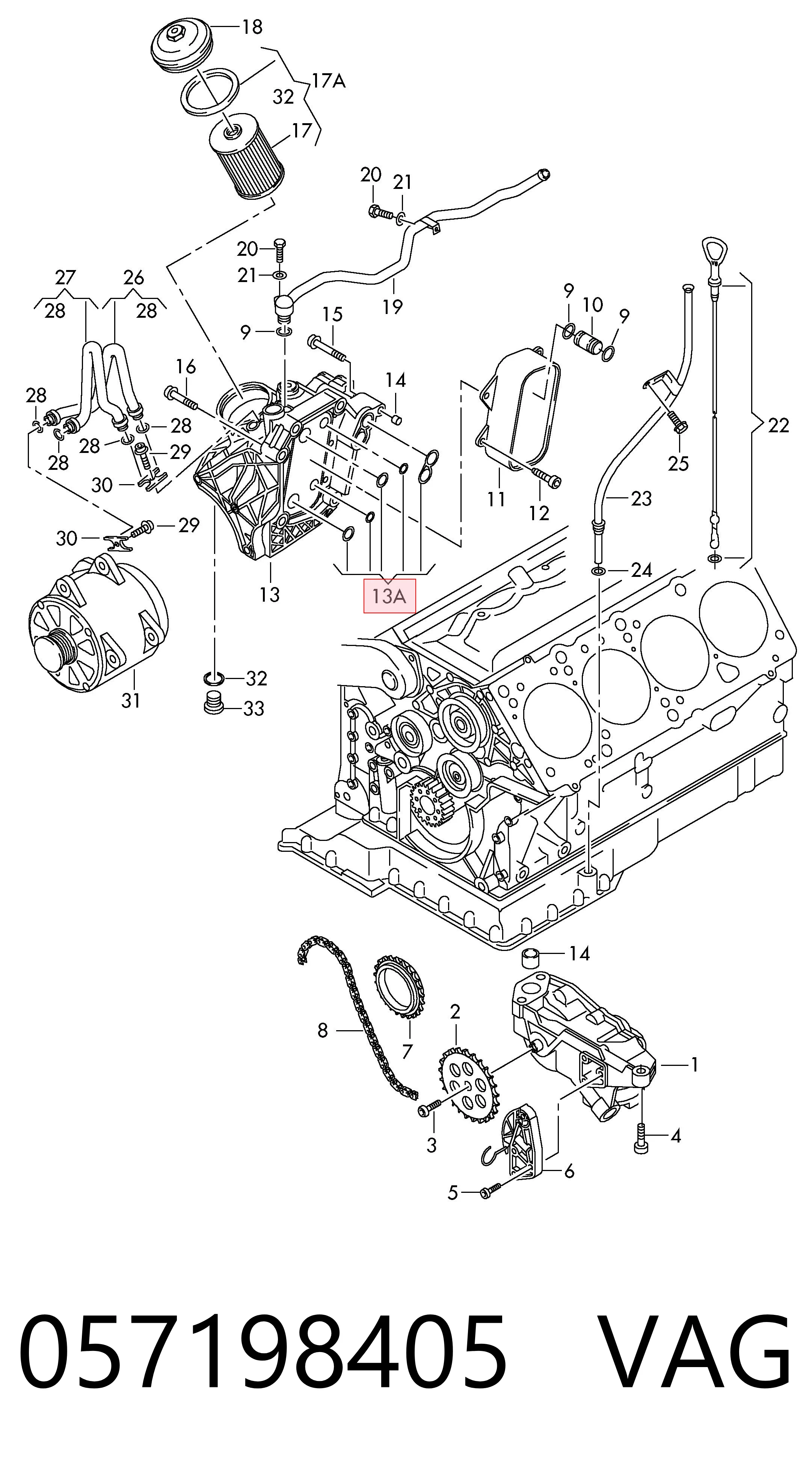  VAG 057198405 preço, a partir de 67,87 USD