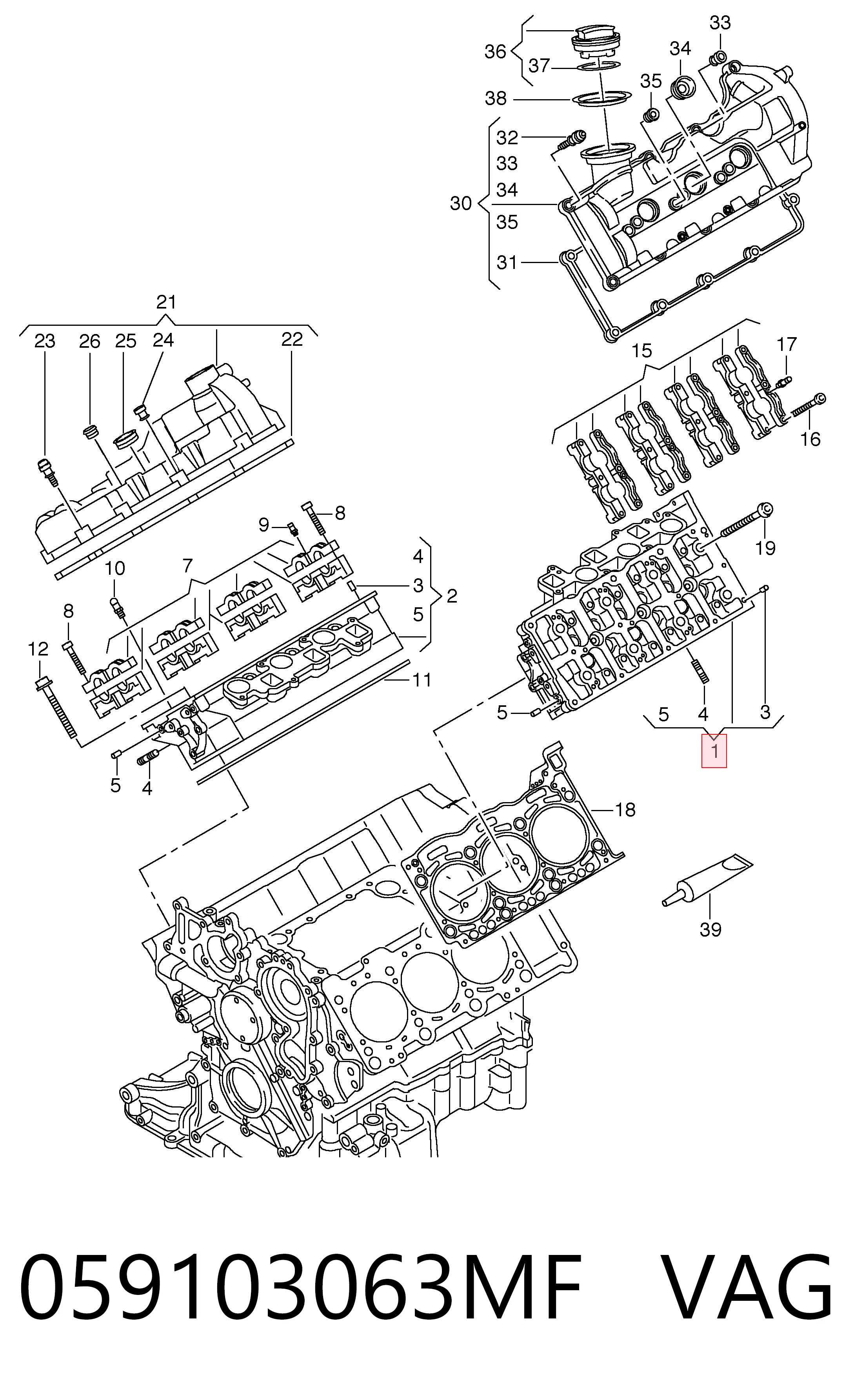 Cabeça de motor (CBC) Audi Q7  4LB