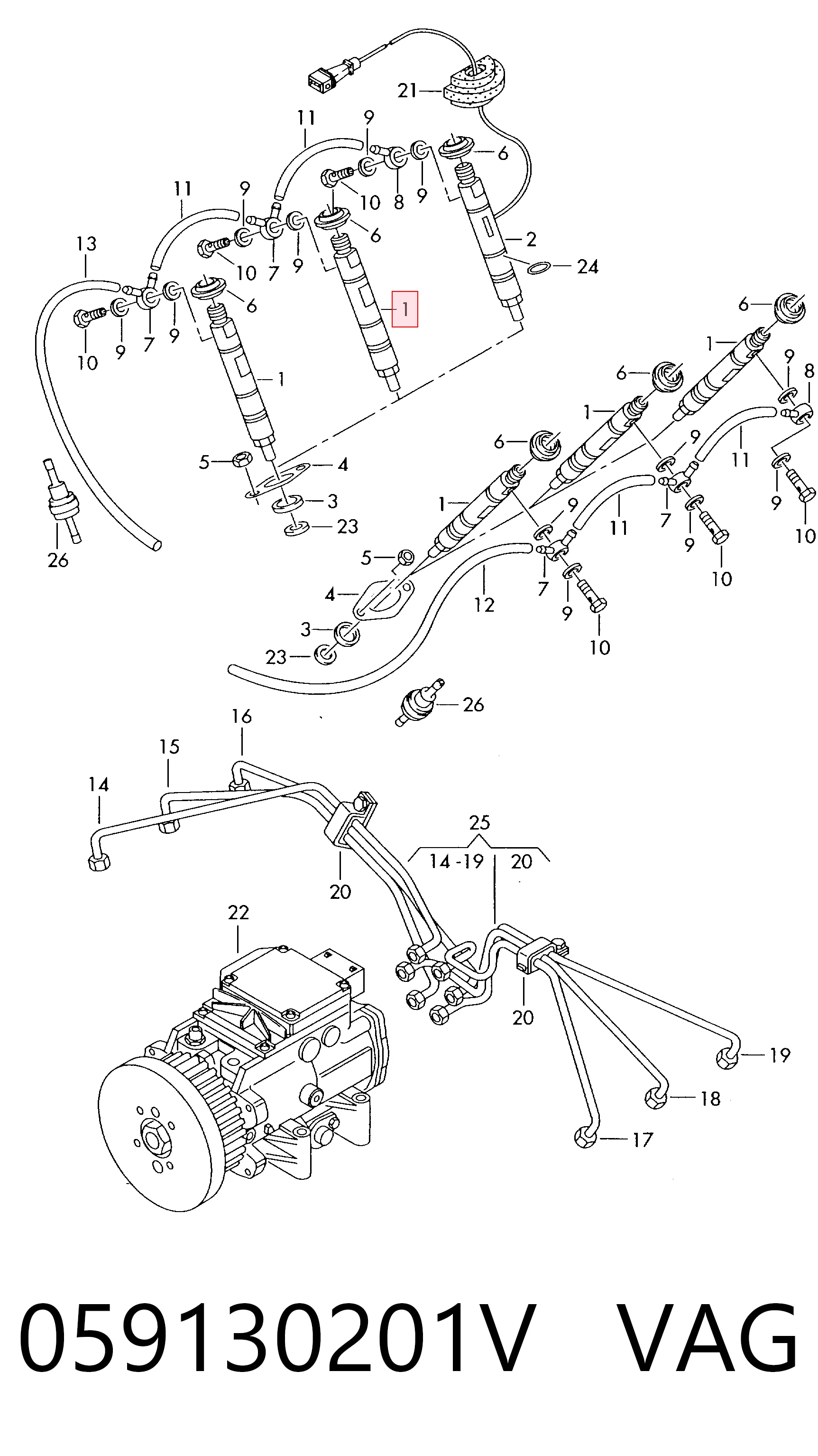 0432133835 Bosch Injetor de injeção de combustível