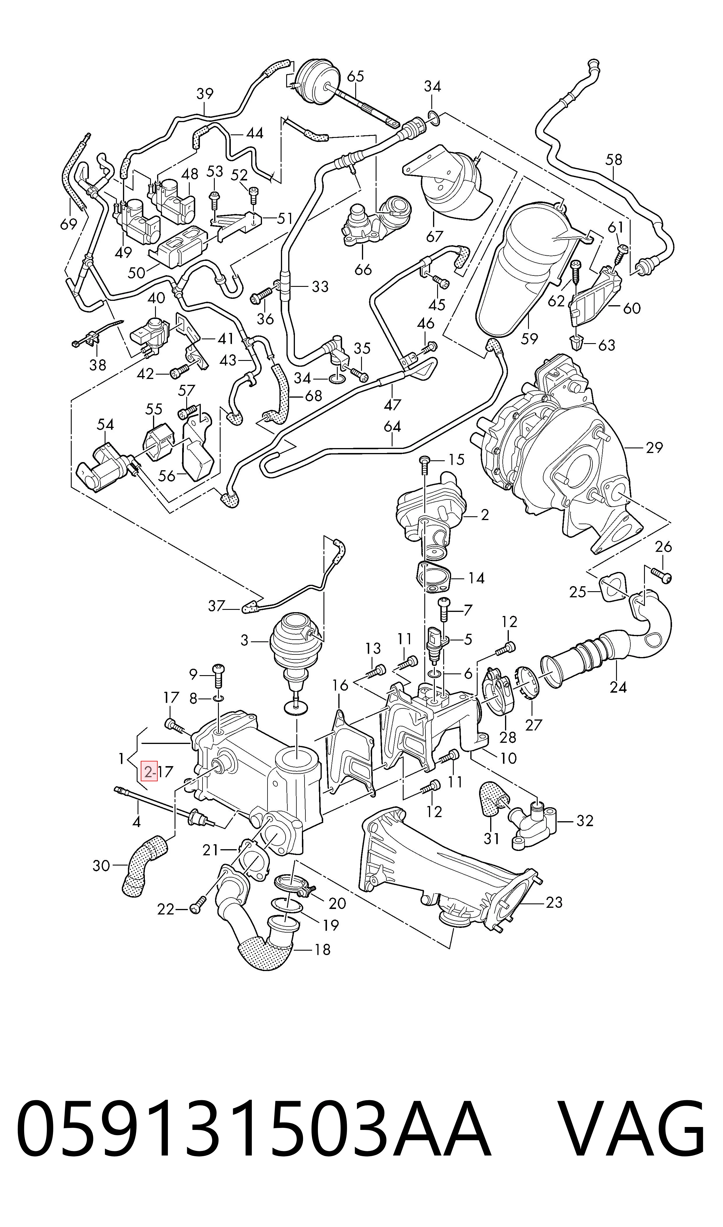 Válvula EGR de recirculação dos gases EG1054712B1 Delphi