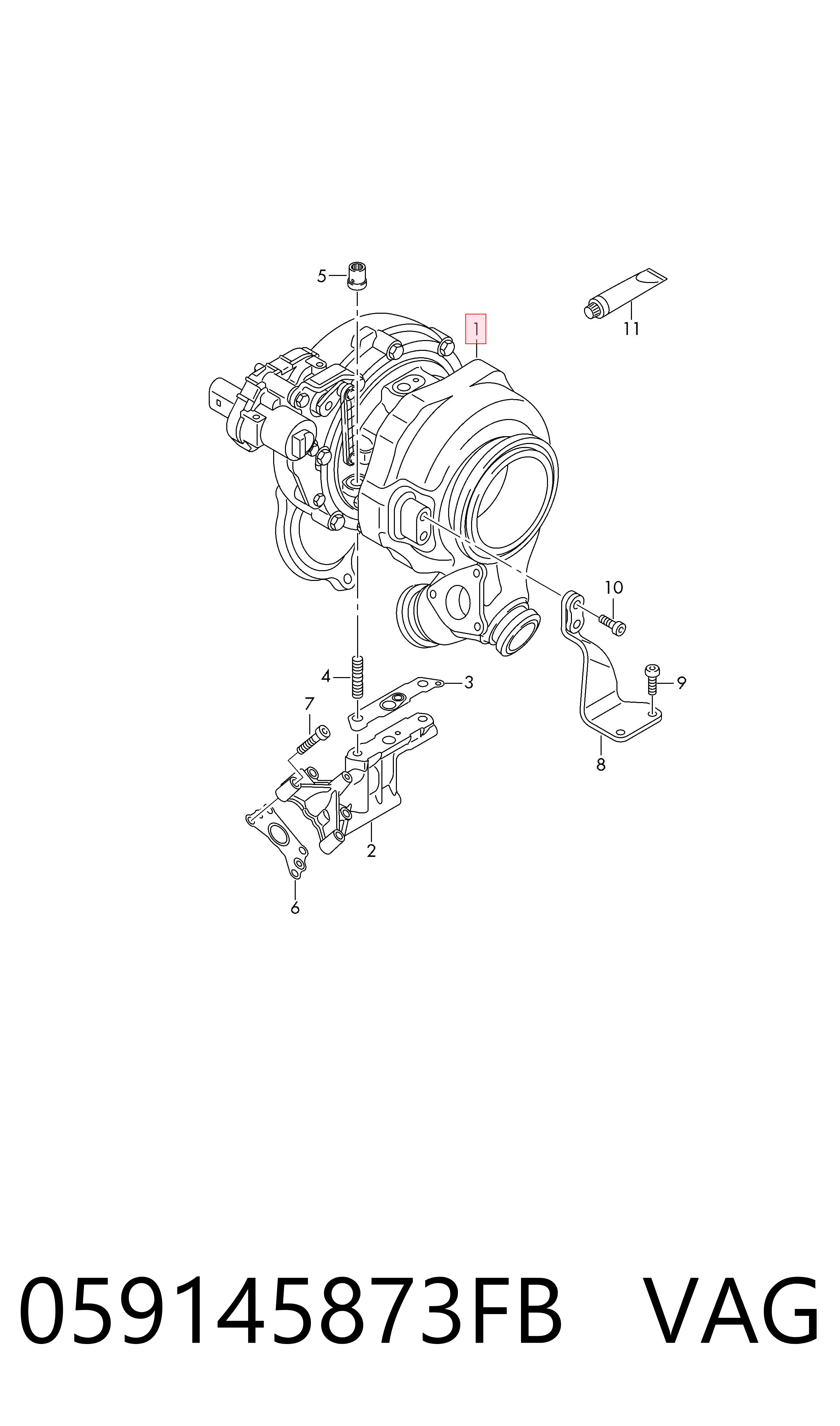 059145873FB VAG Turbina