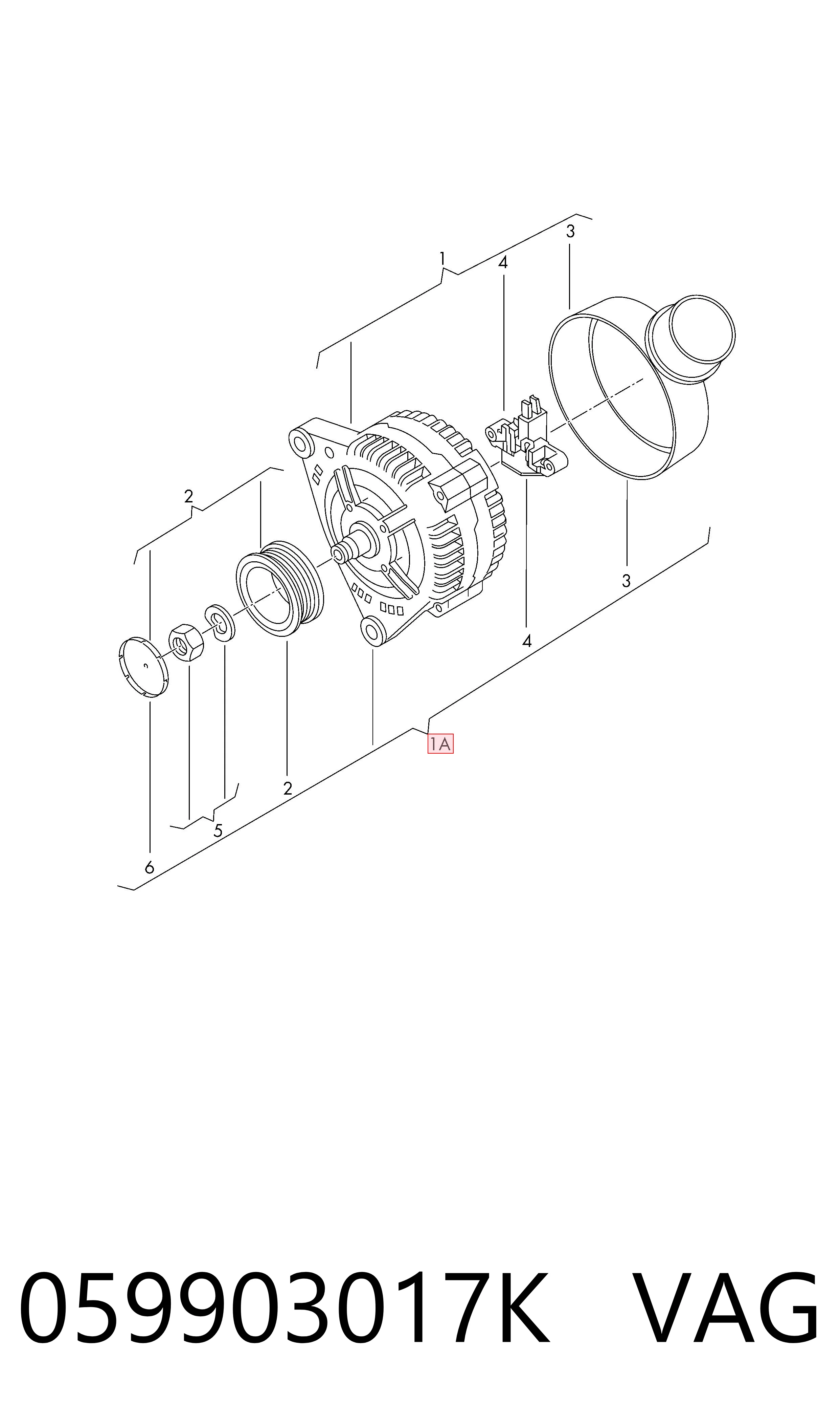 059903017K VAG Gerador