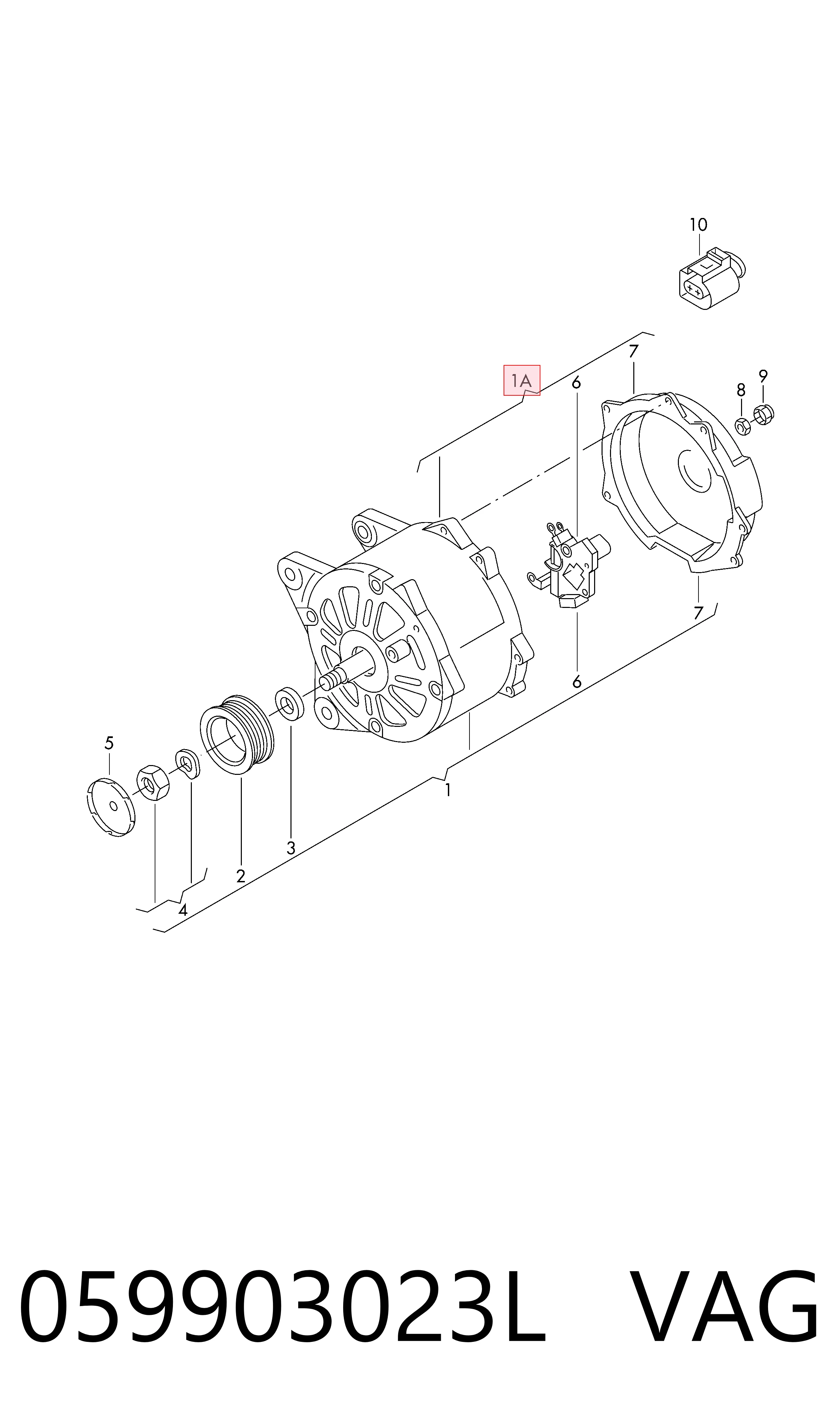 059903023L VAG Gerador