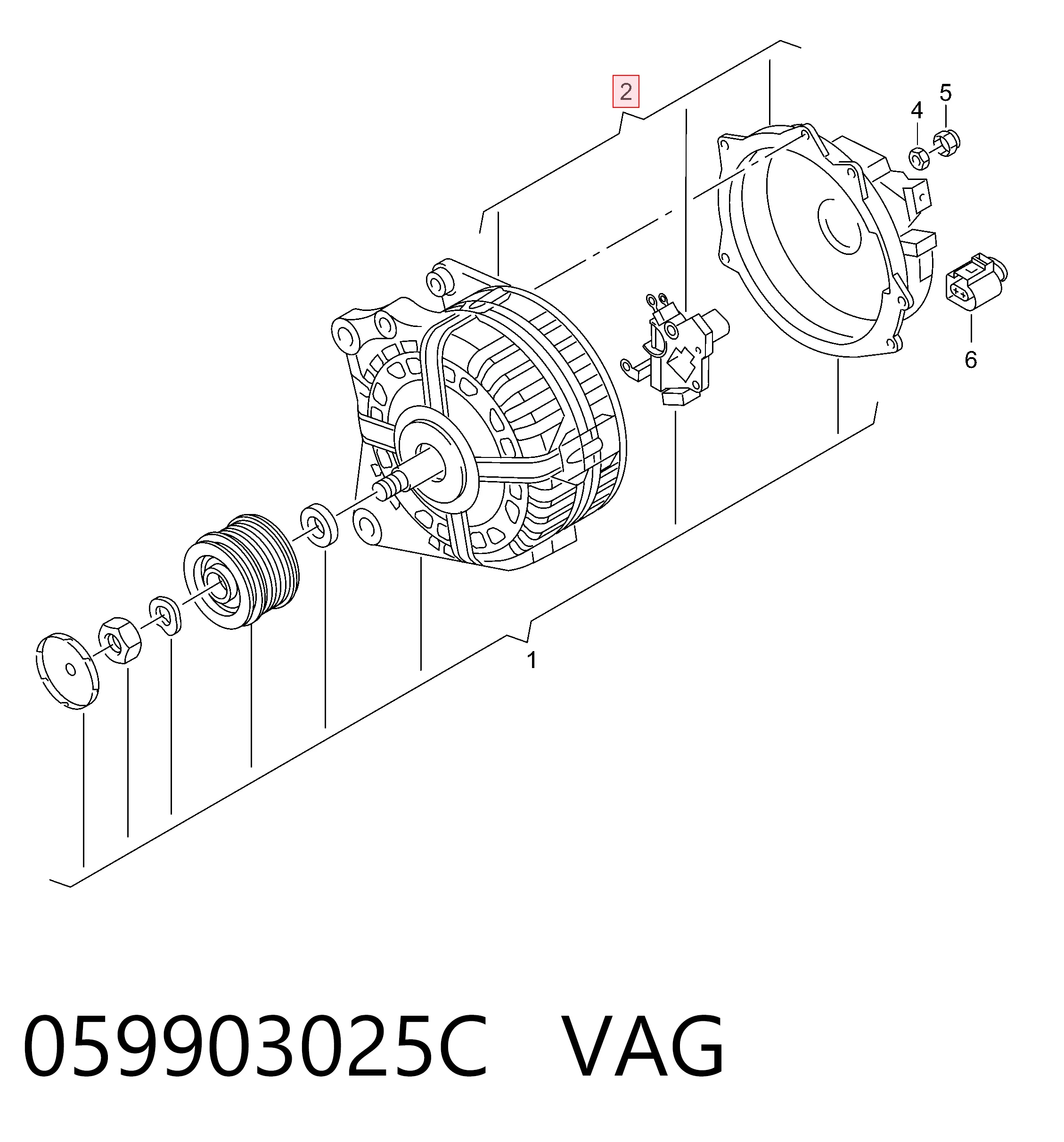 059903025C VAG Gerador