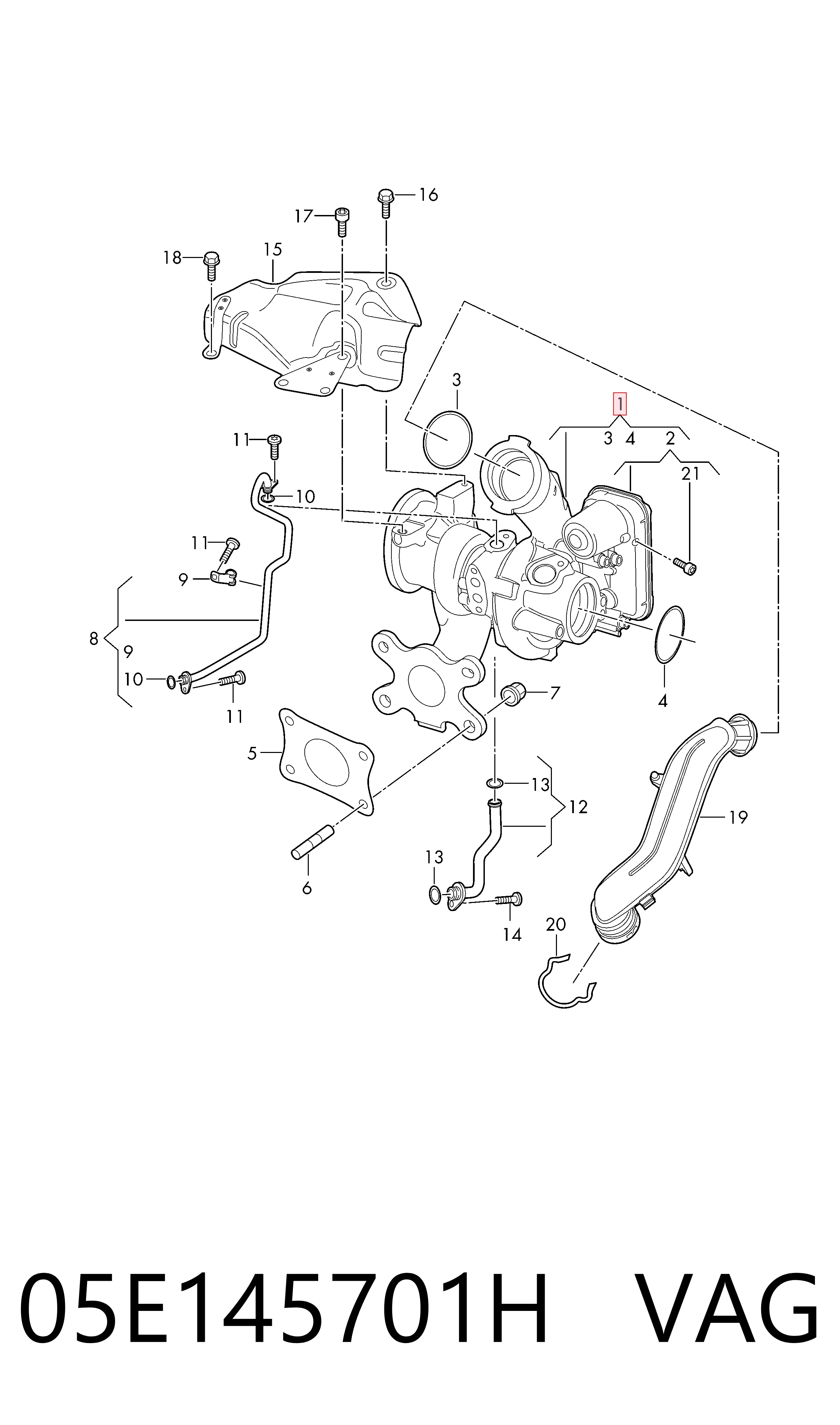 Turbina 4918001620 Mitsubishi
