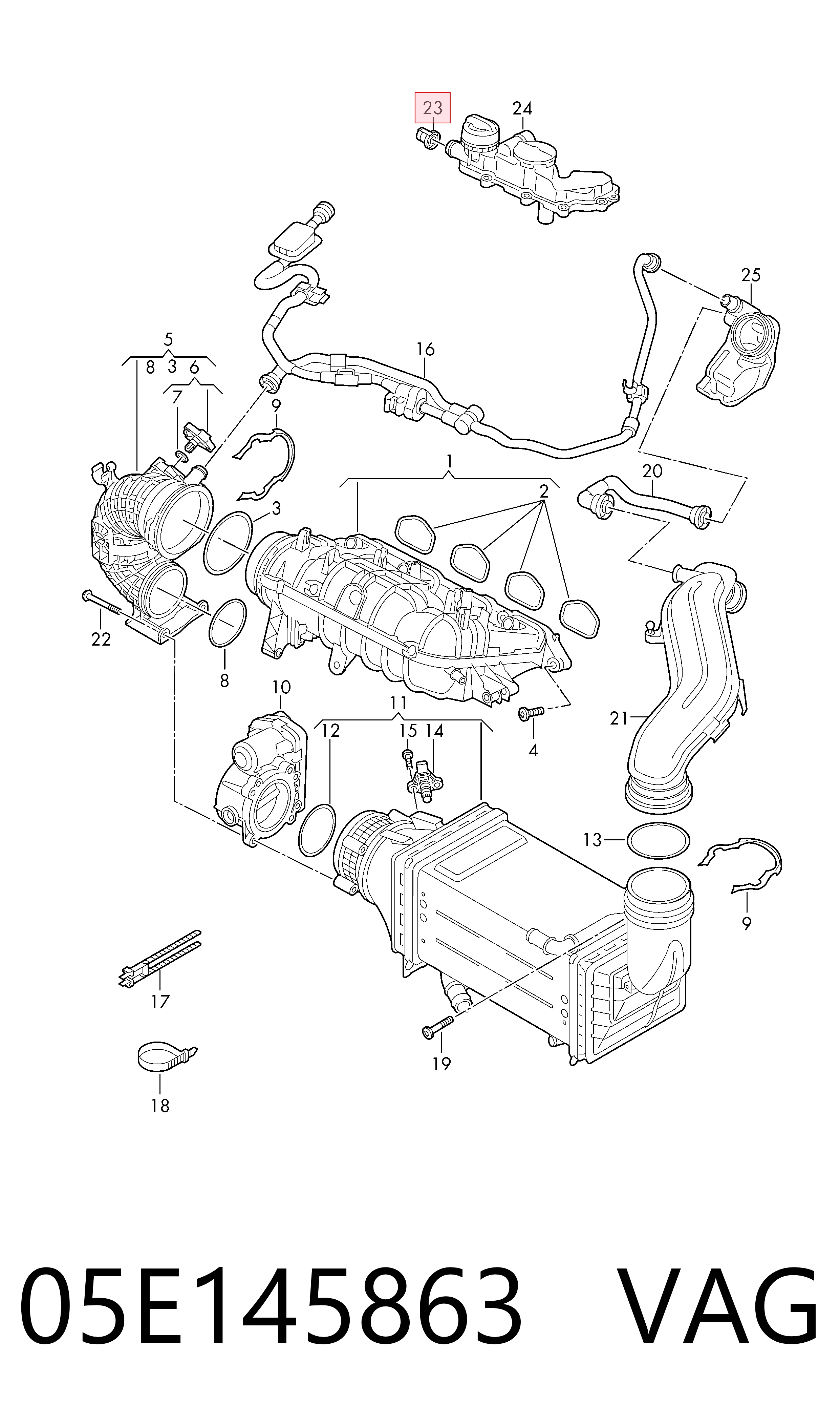  VAG 05E145863 preço, a partir de 16,66 USD
