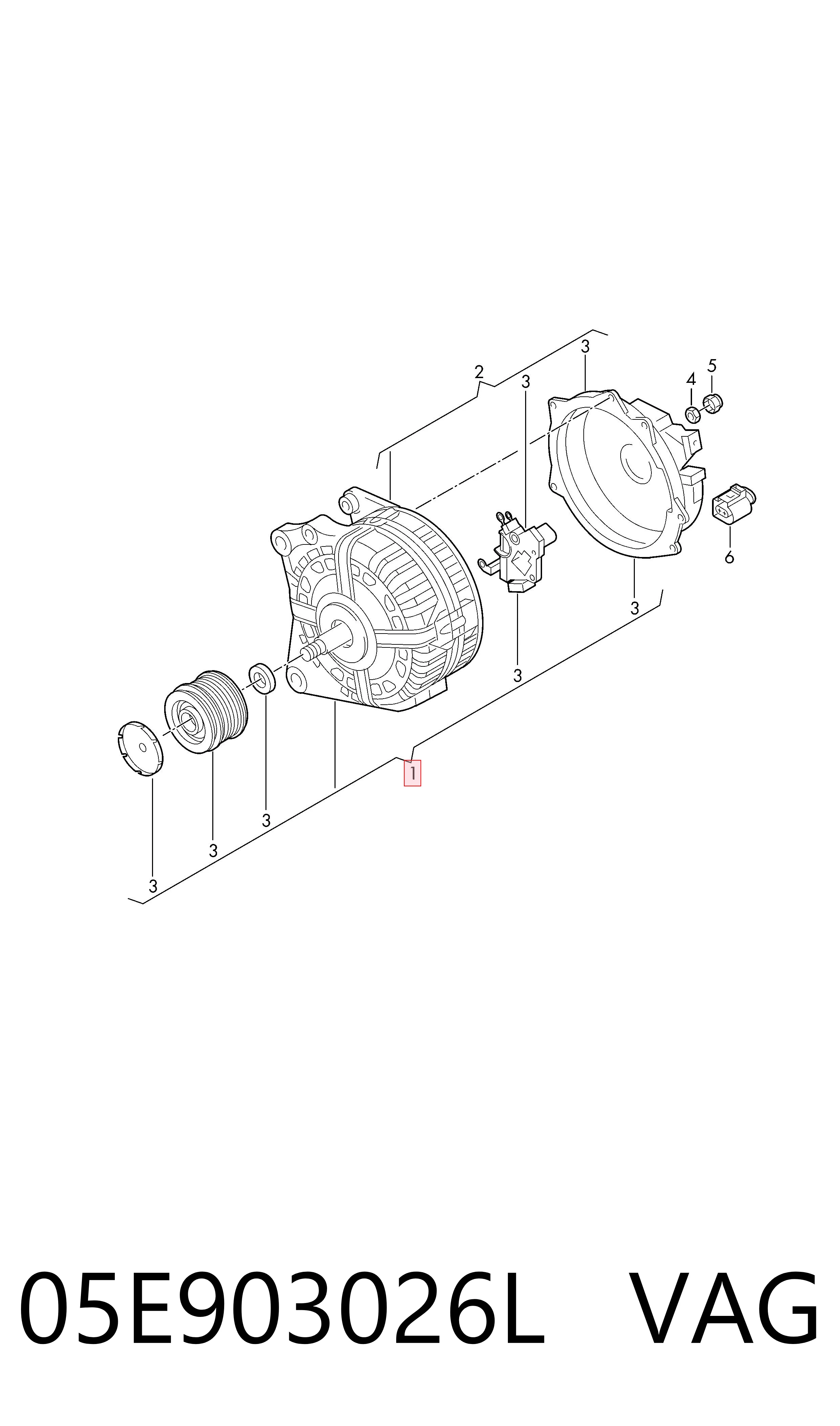 Gerador VAG 05E903026L preço, a partir de 125,99 USD