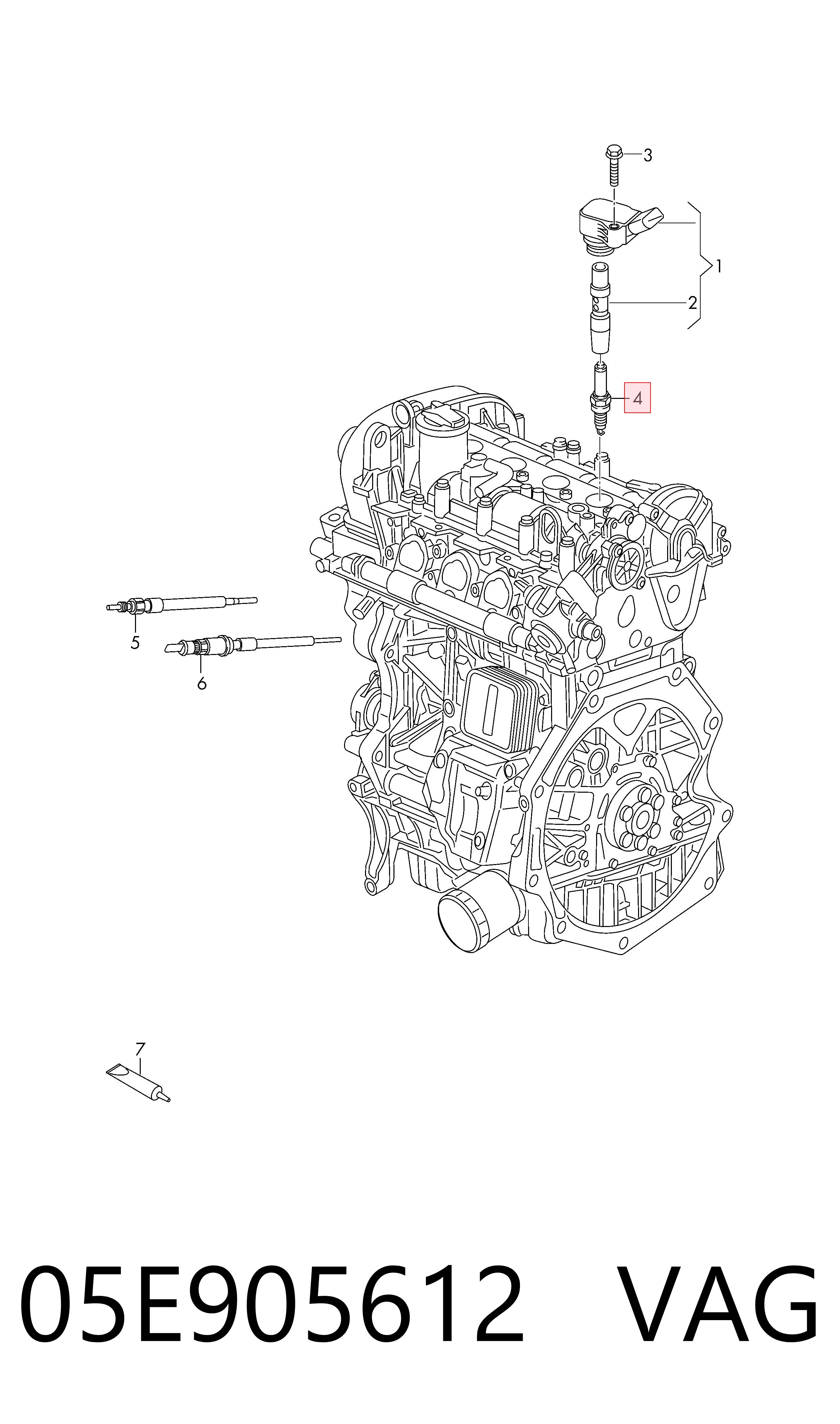 Vela de ignição VAG 05E905612 preço, a partir de 11,78 USD