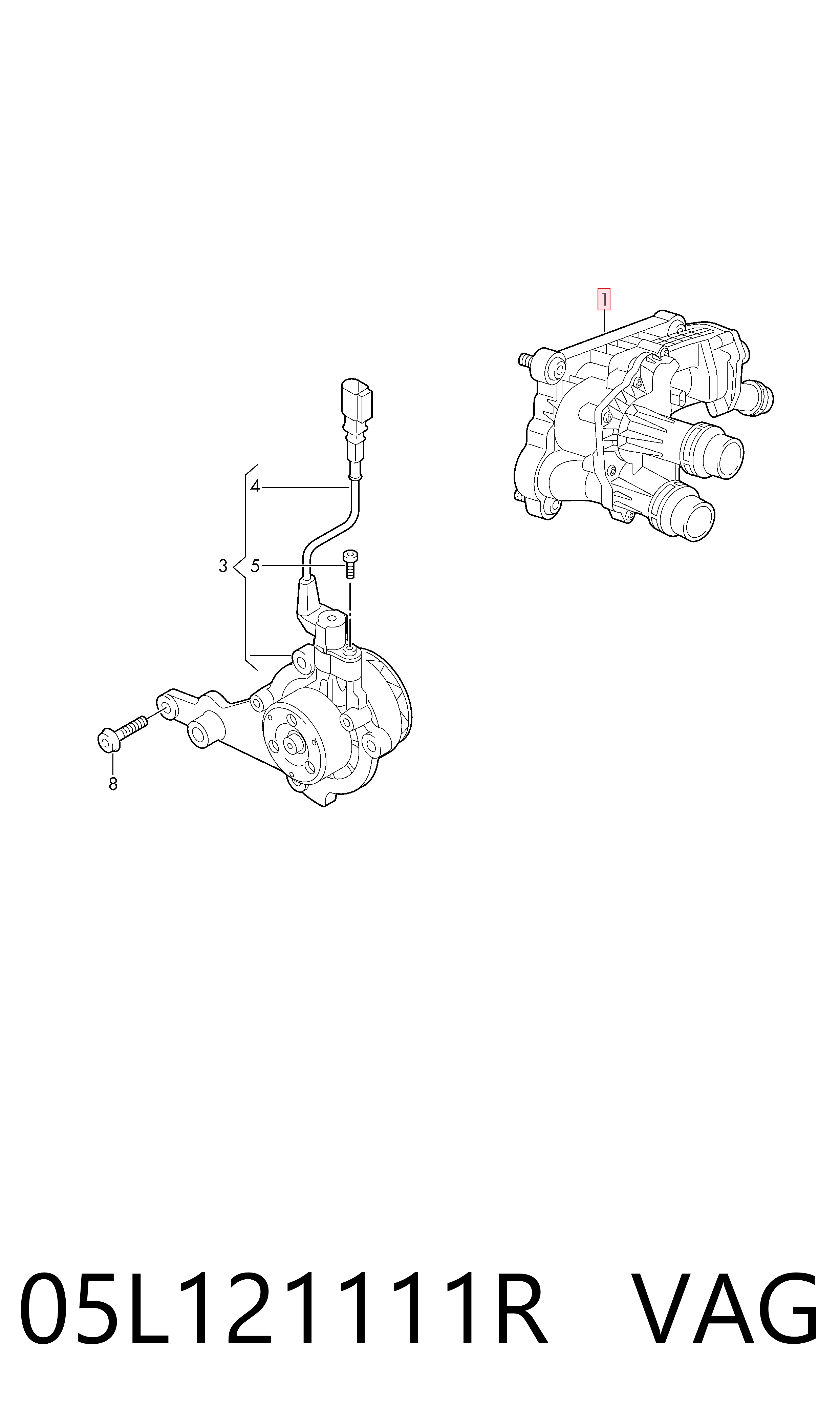 05L121111R VAG Termostato