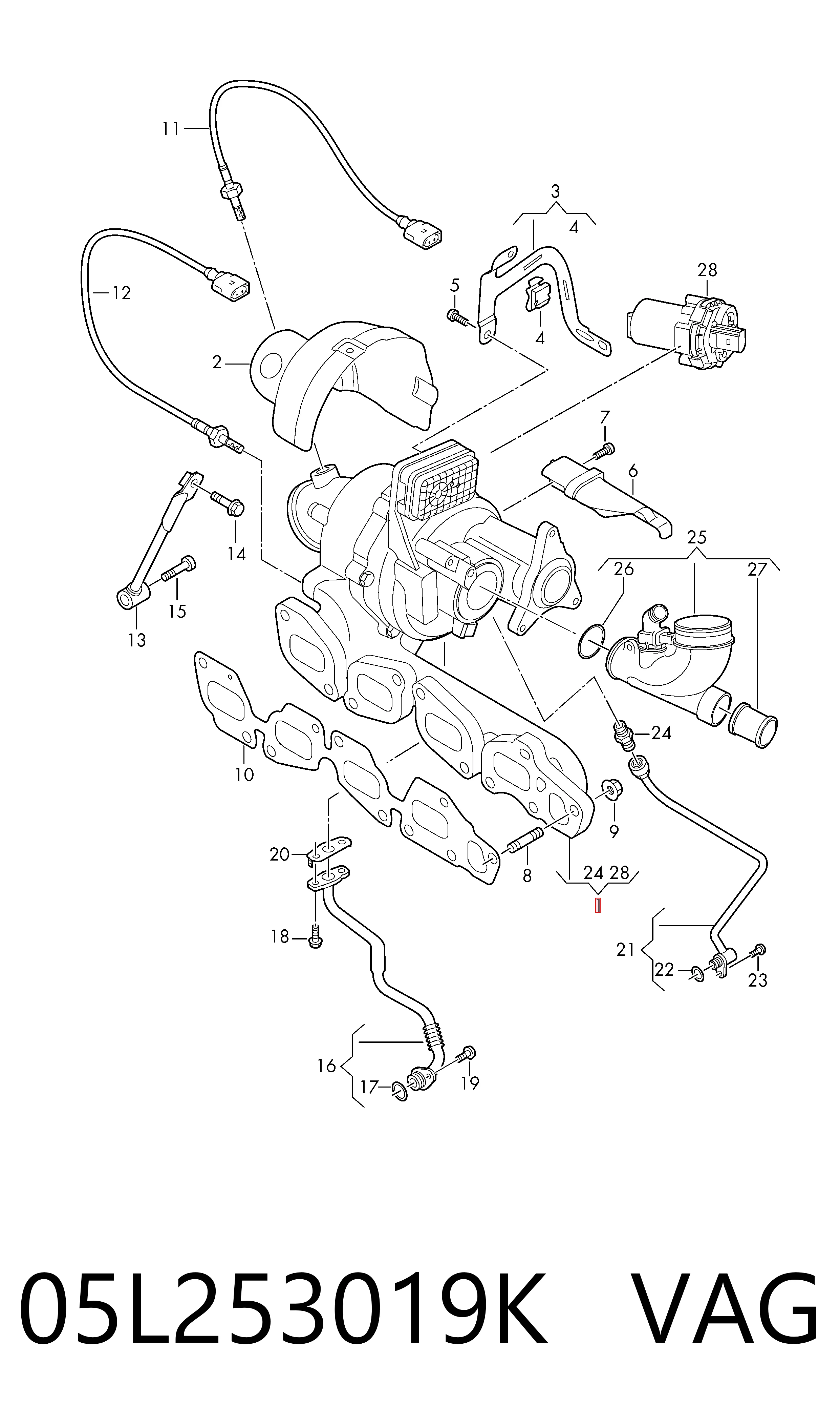 Turbina VAG 05L253019K preço, a partir de 938,11 USD