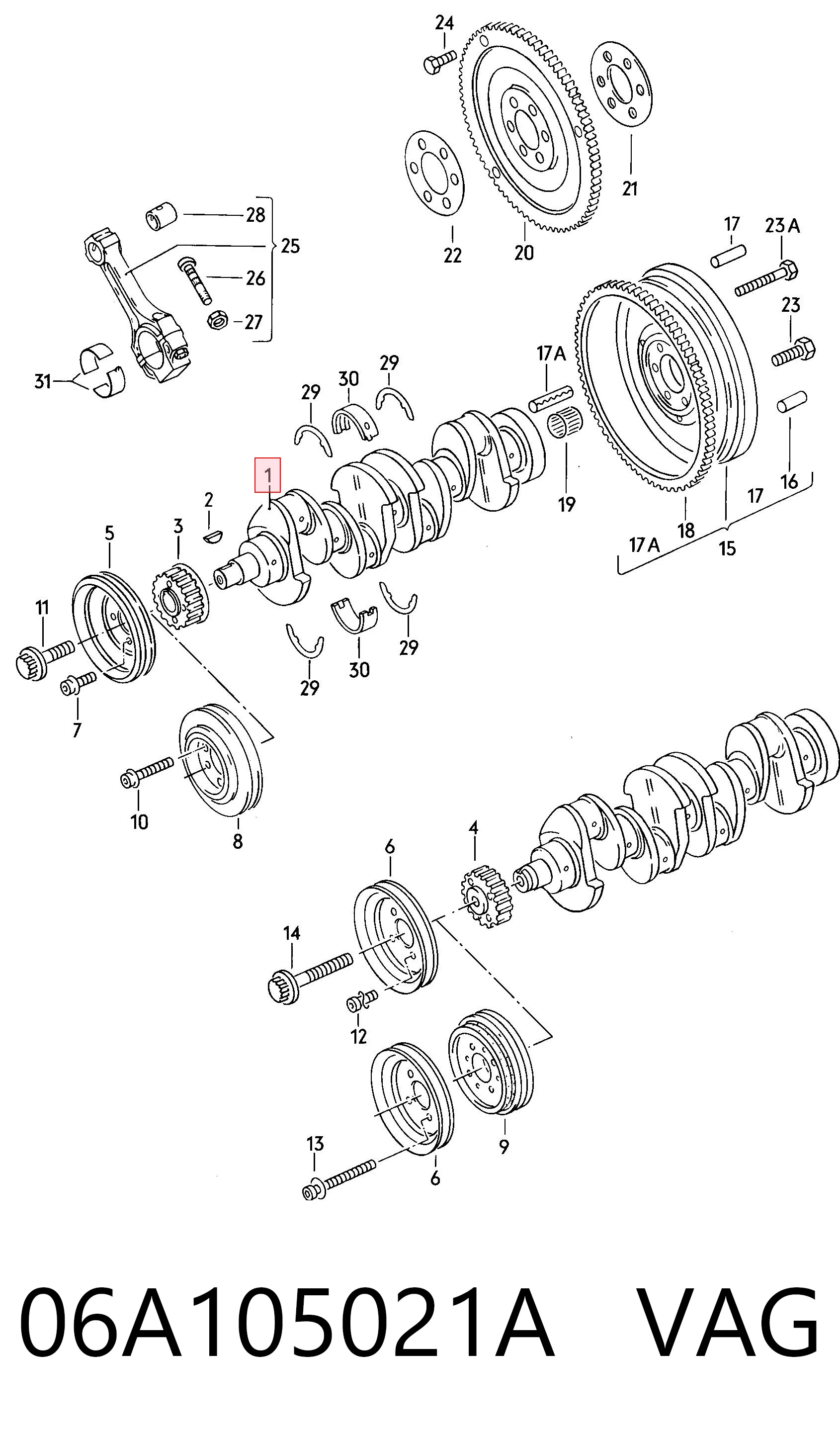 L06A105021A FAW Cambota de motor