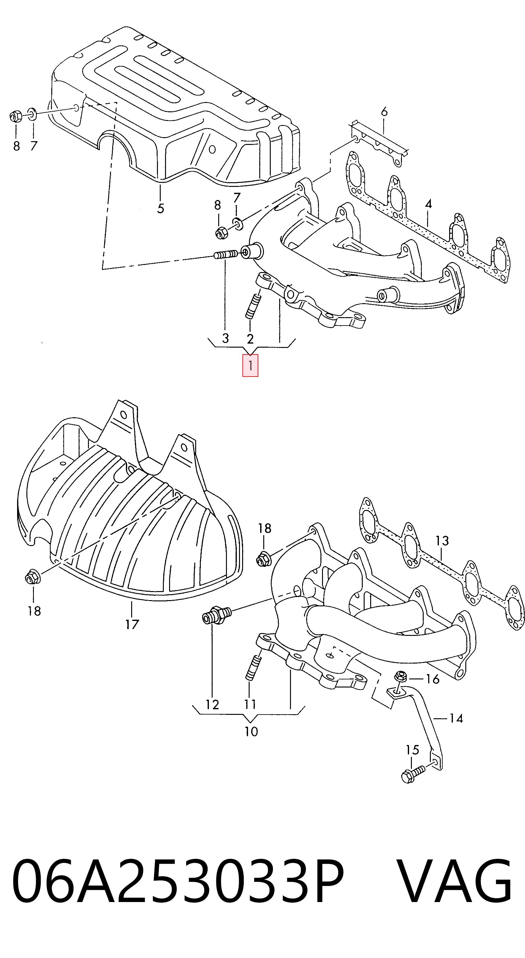 Compre Tubo coletor de escape Seat Toledo 2