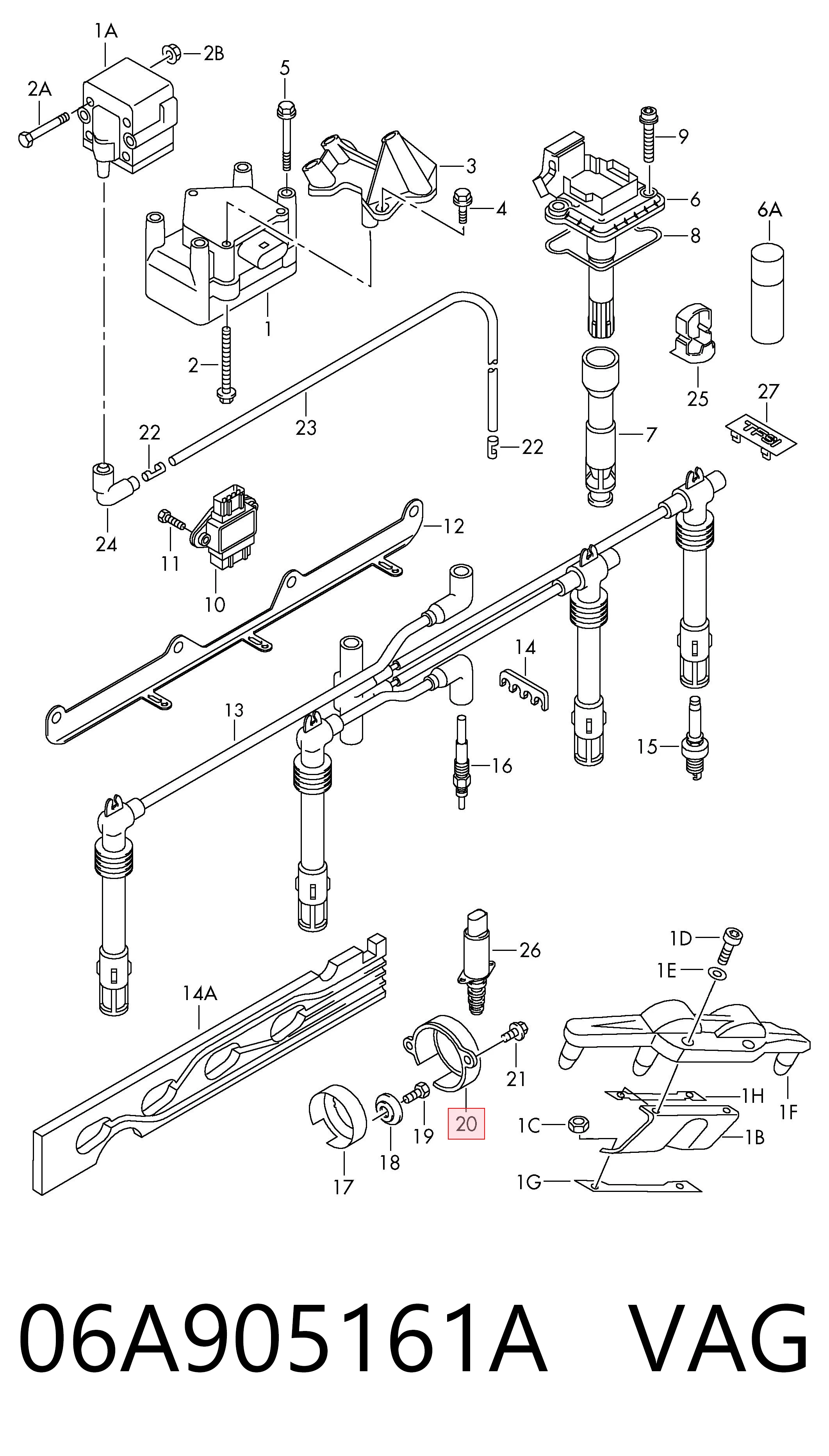 Sensor de posição da árvore distribuidora VAG 06A905161A preço, a partir de 68,10 USD