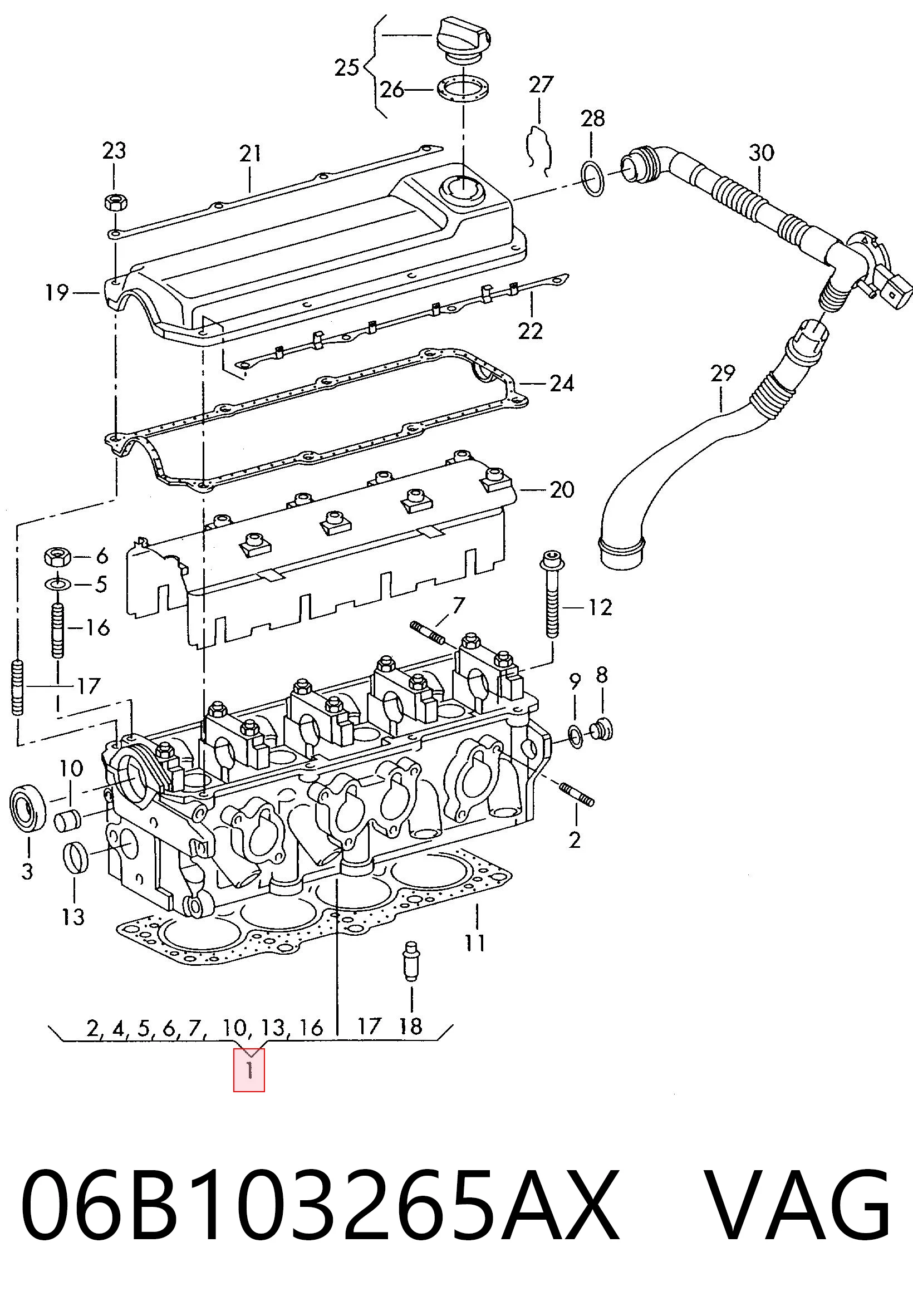 06B103265AX VAG