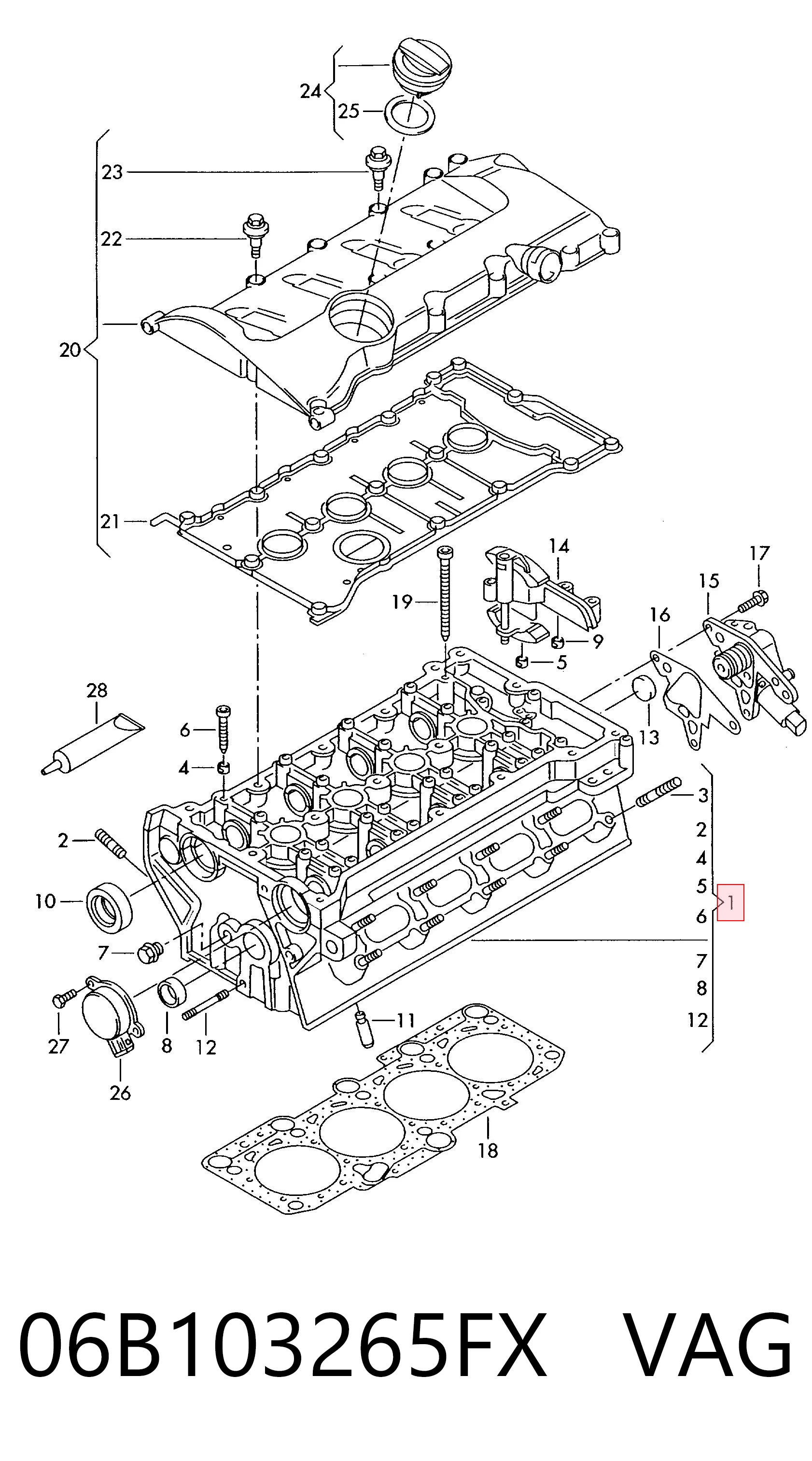 06B103265FX VAG