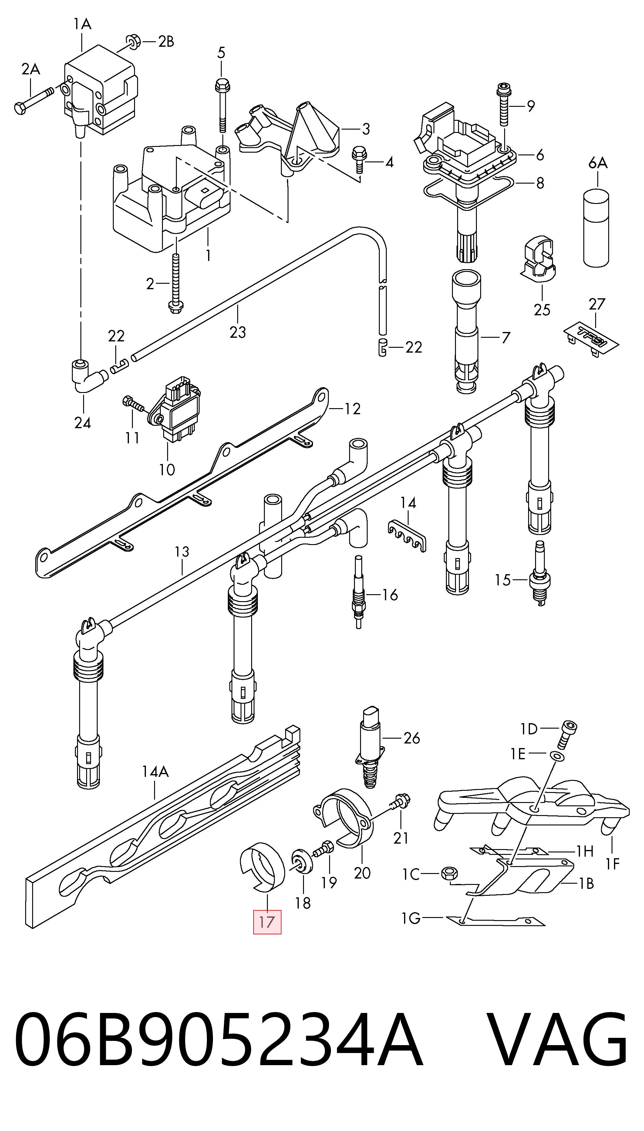 Sensor de efeito Hall para Volkswagen Touareg I 7LA, 7L6, 7L7