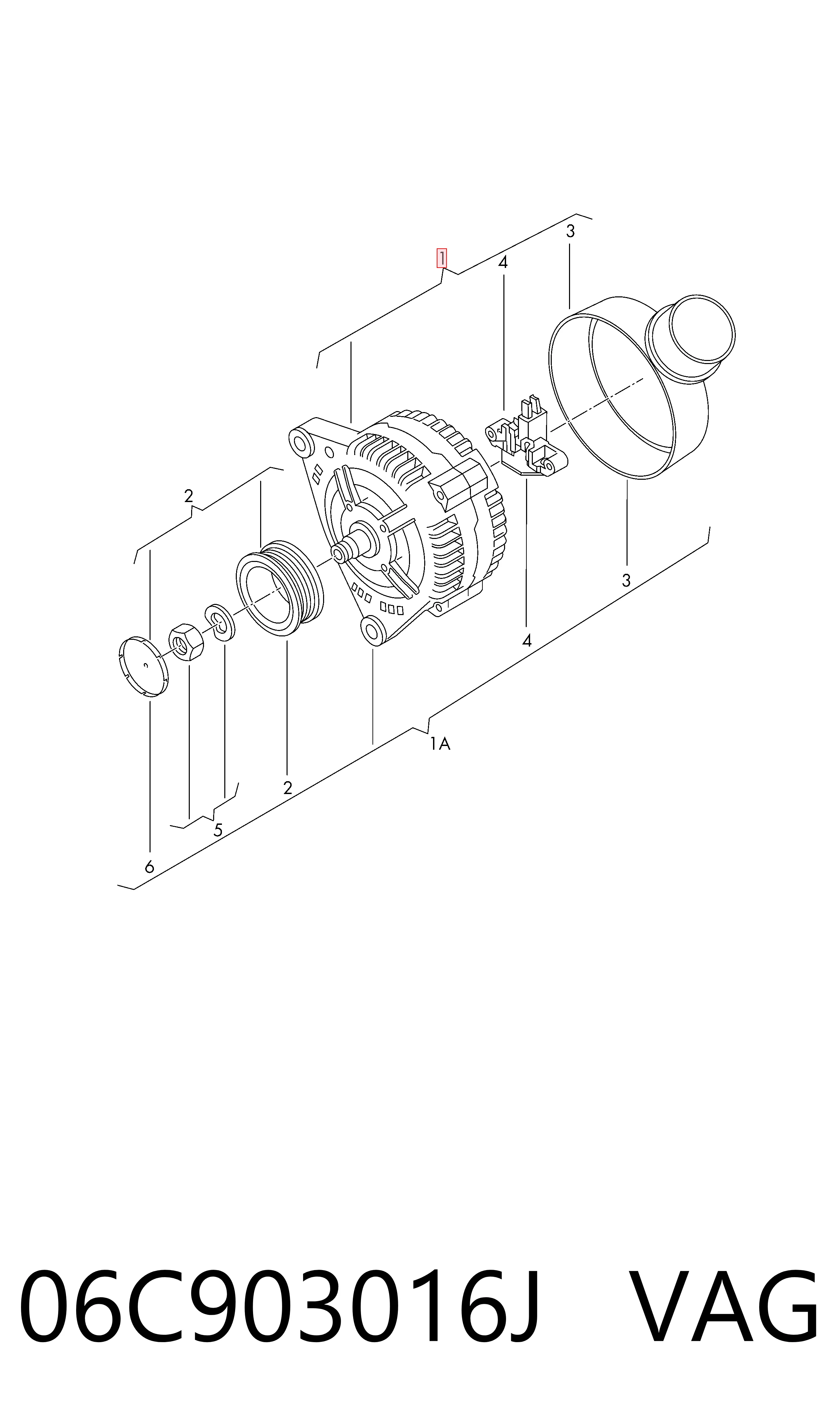 06C903016J VAG Gerador