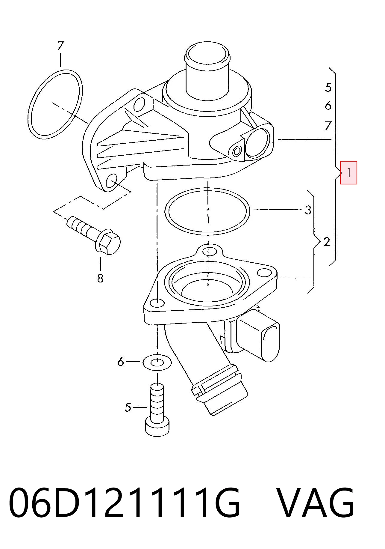 06D121111G VAG Termostato