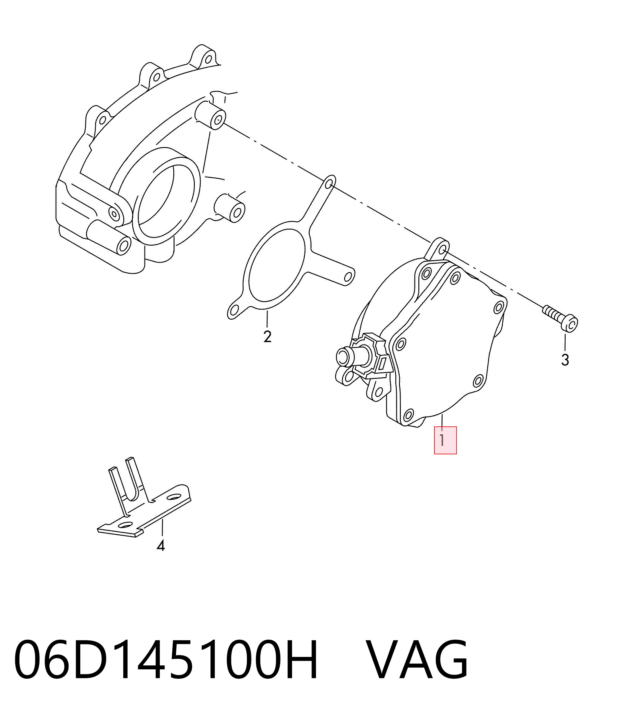 06D145100H VAG Bomba a vácuo