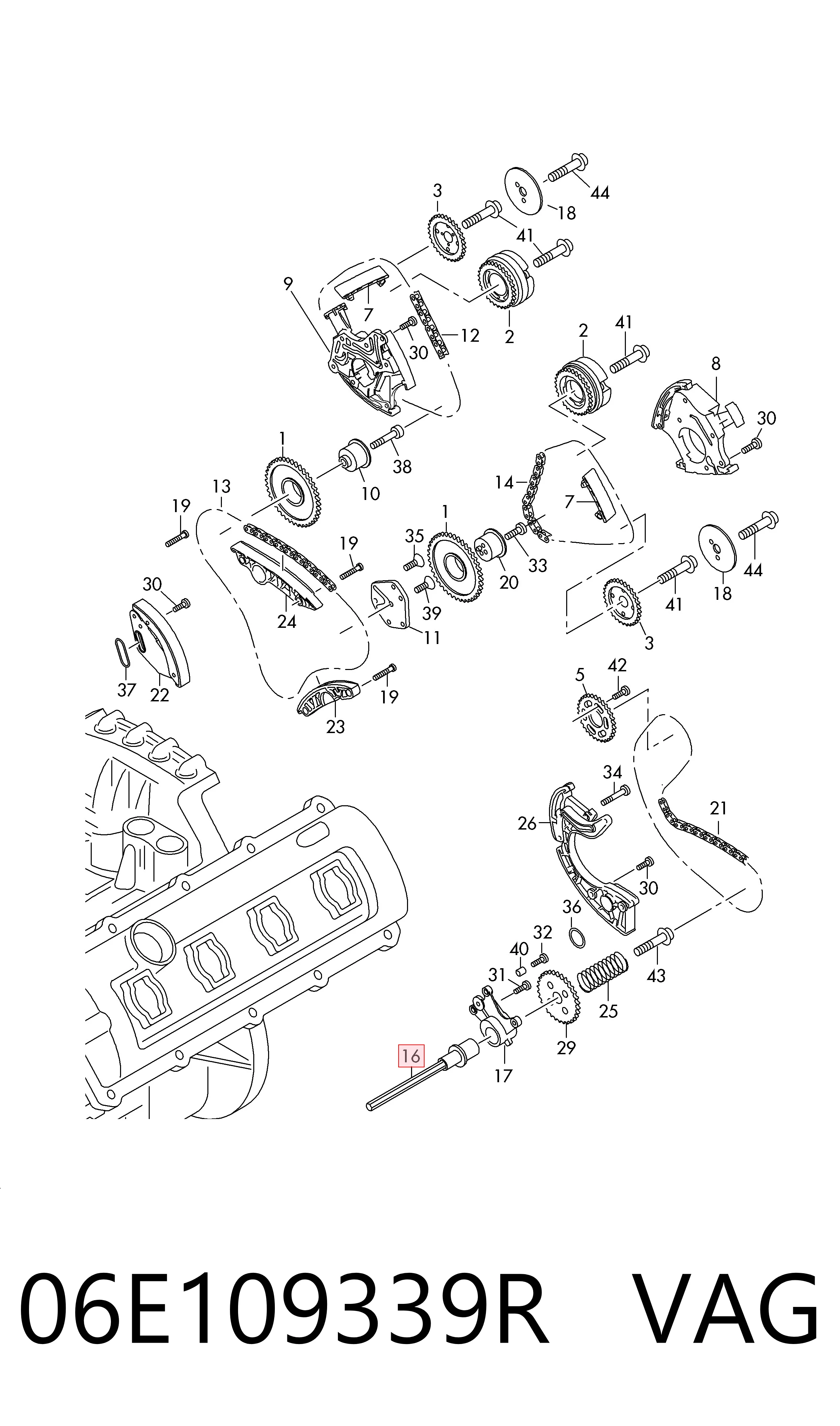  VAG 06E109339R preço, a partir de 199,94 USD