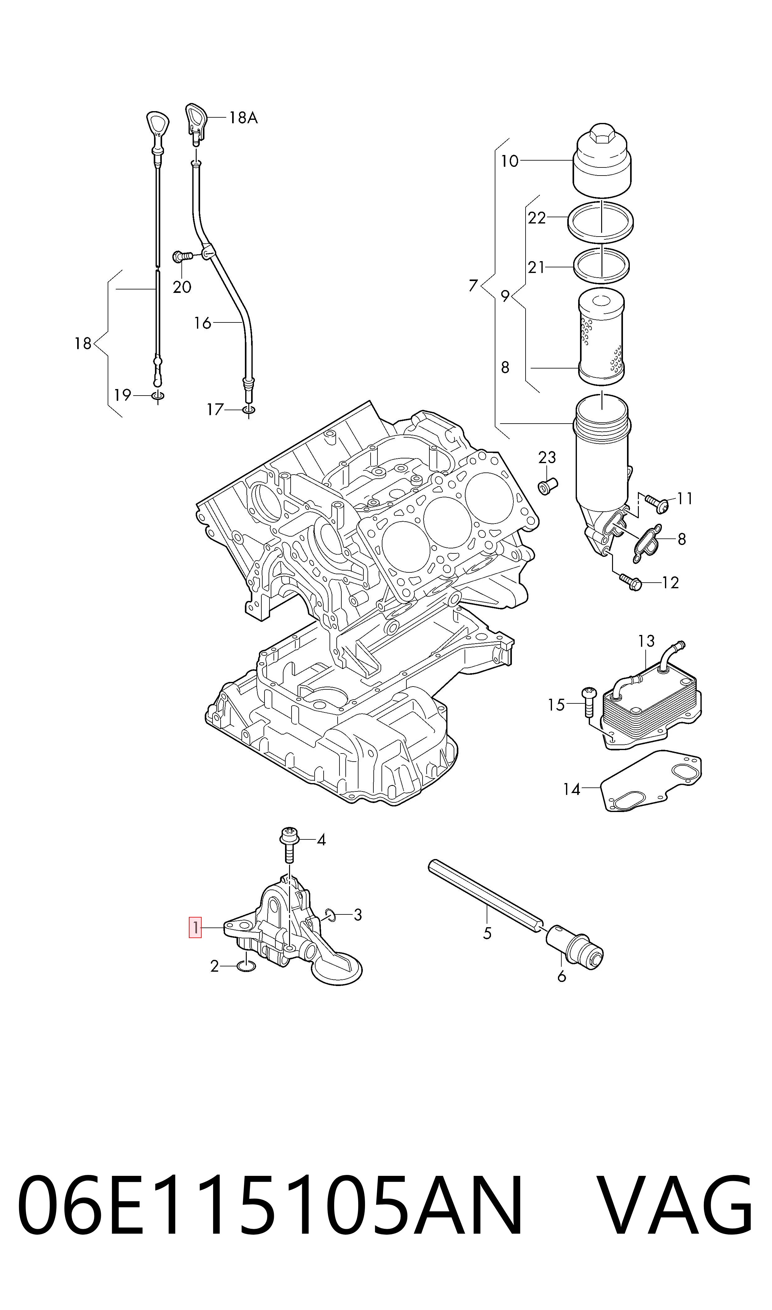 Bomba de óleo para Audi Q7 4LB