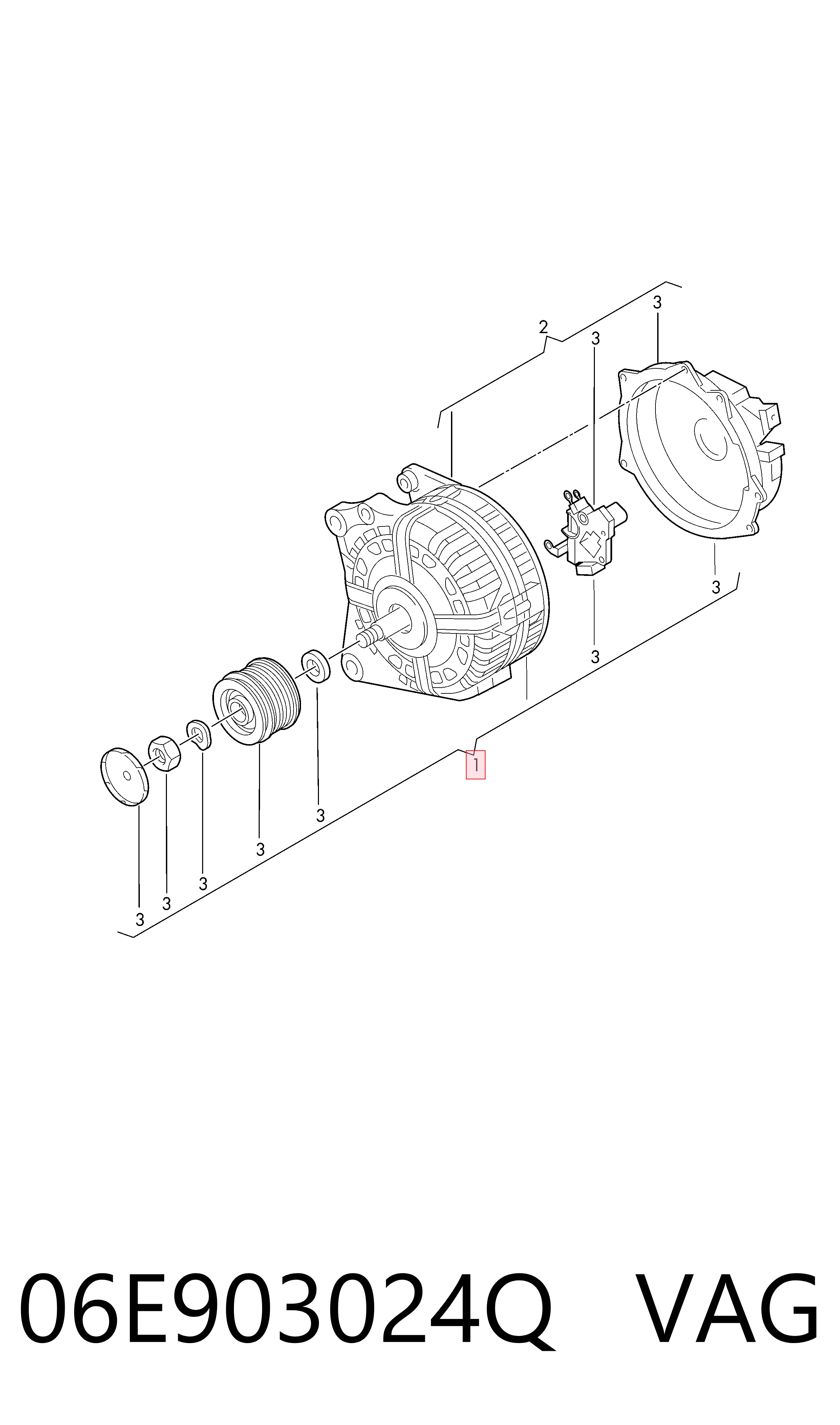 06E903024Q VAG Gerador