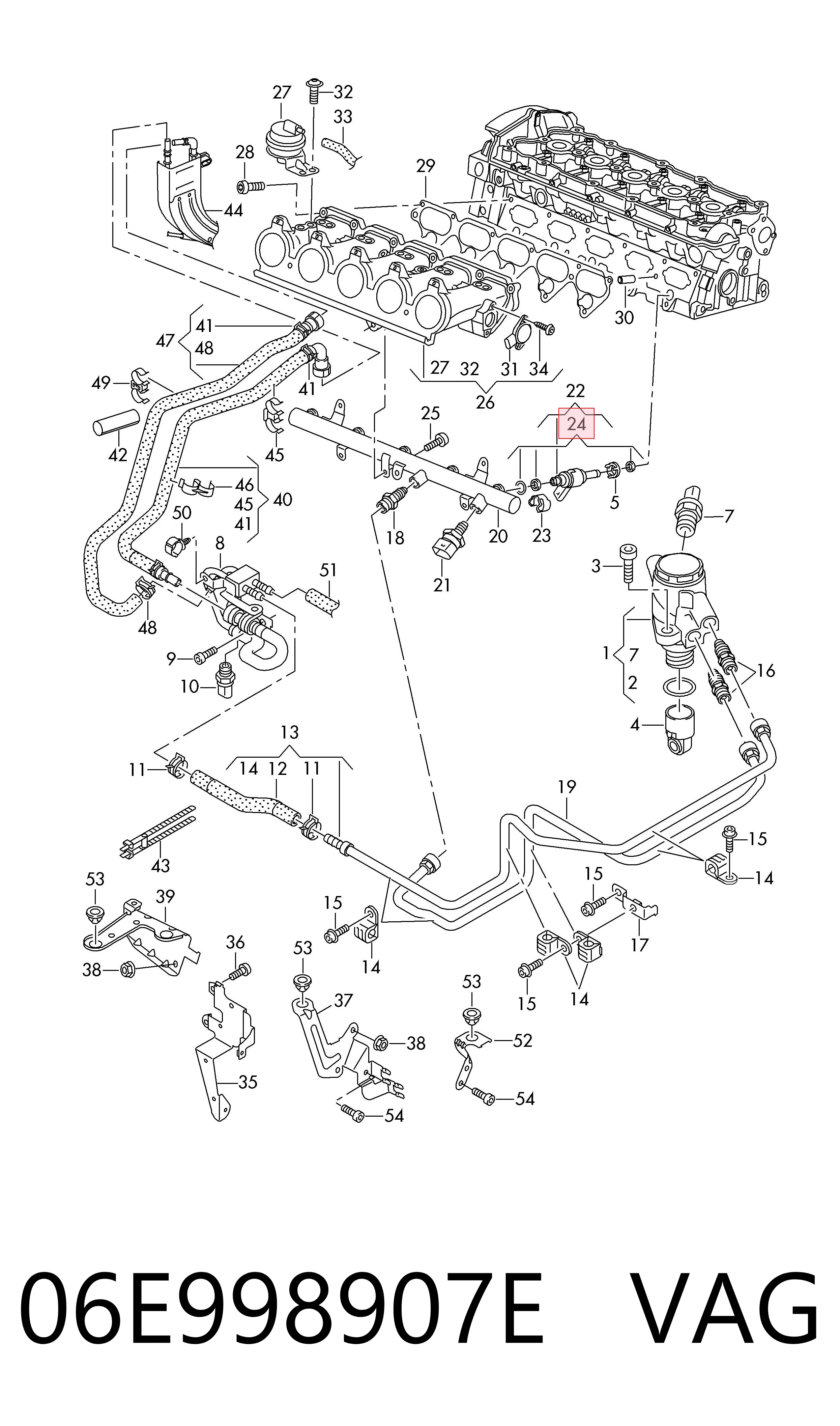 Kit de reparação do injetor KSP01818 KSP