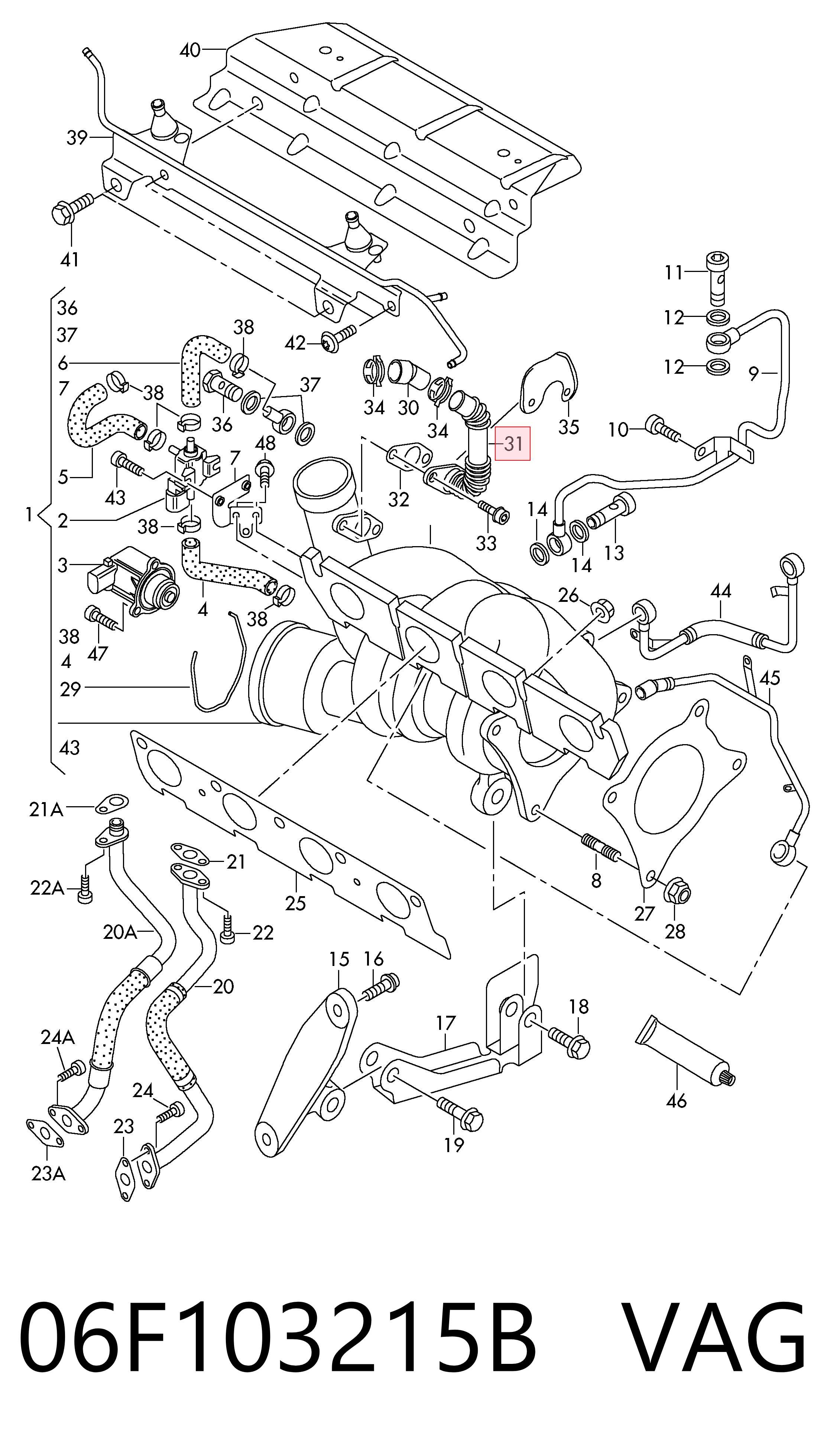  VAG 06F103215B preço, a partir de 108,02 USD