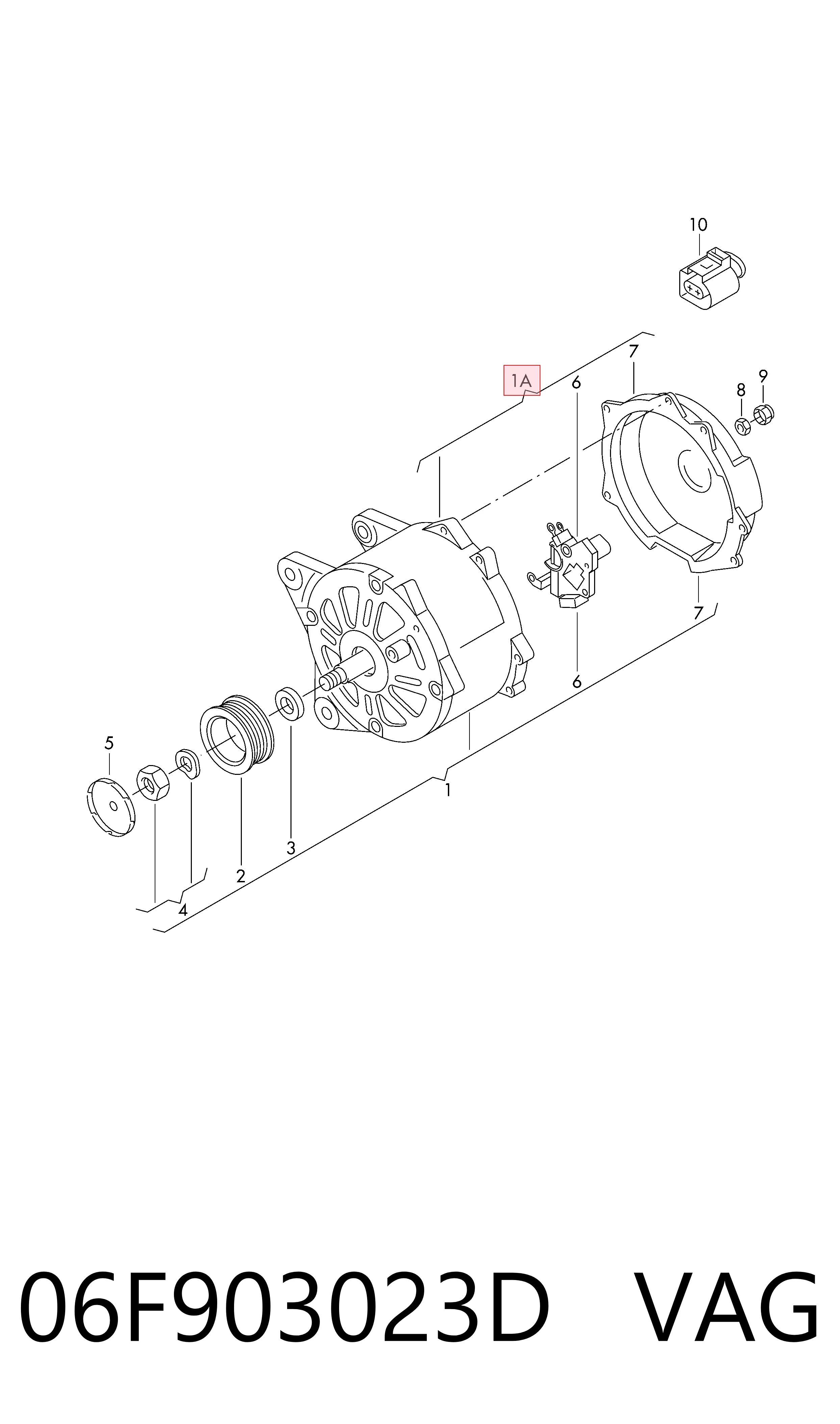 06F903023D VAG Gerador
