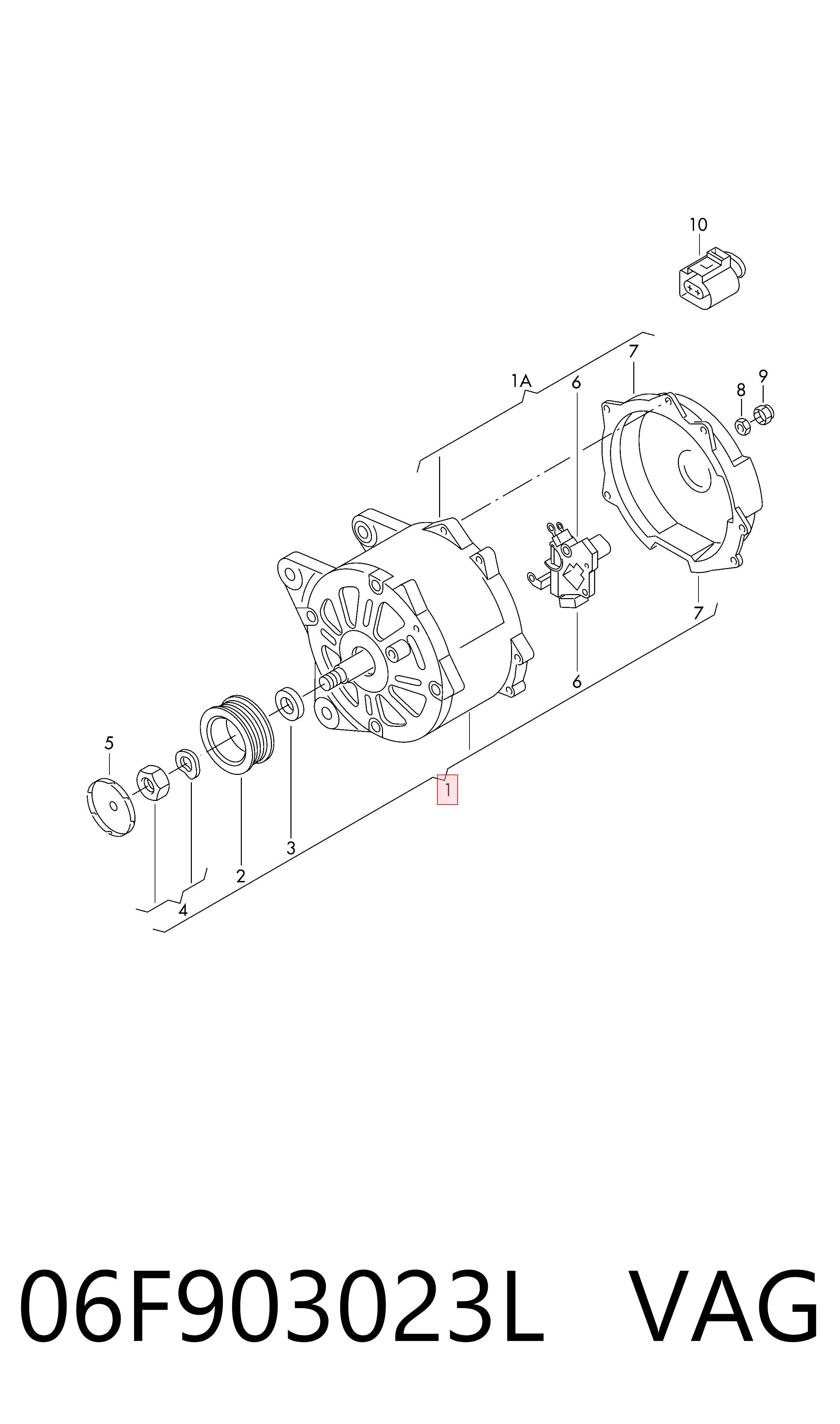 06F903023L VAG Gerador