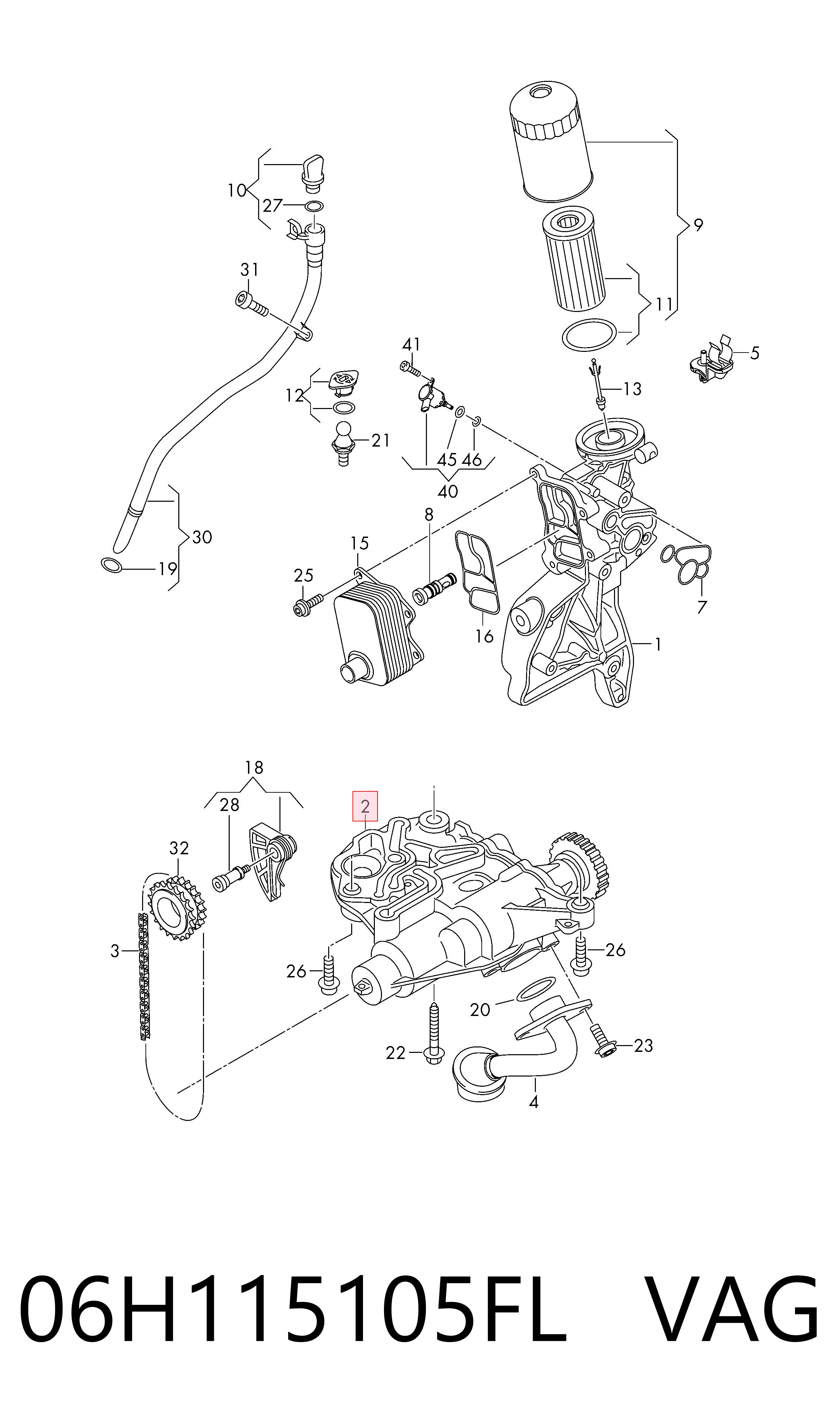 Bomba de óleo Audi A4 B9 8W2, 8WC