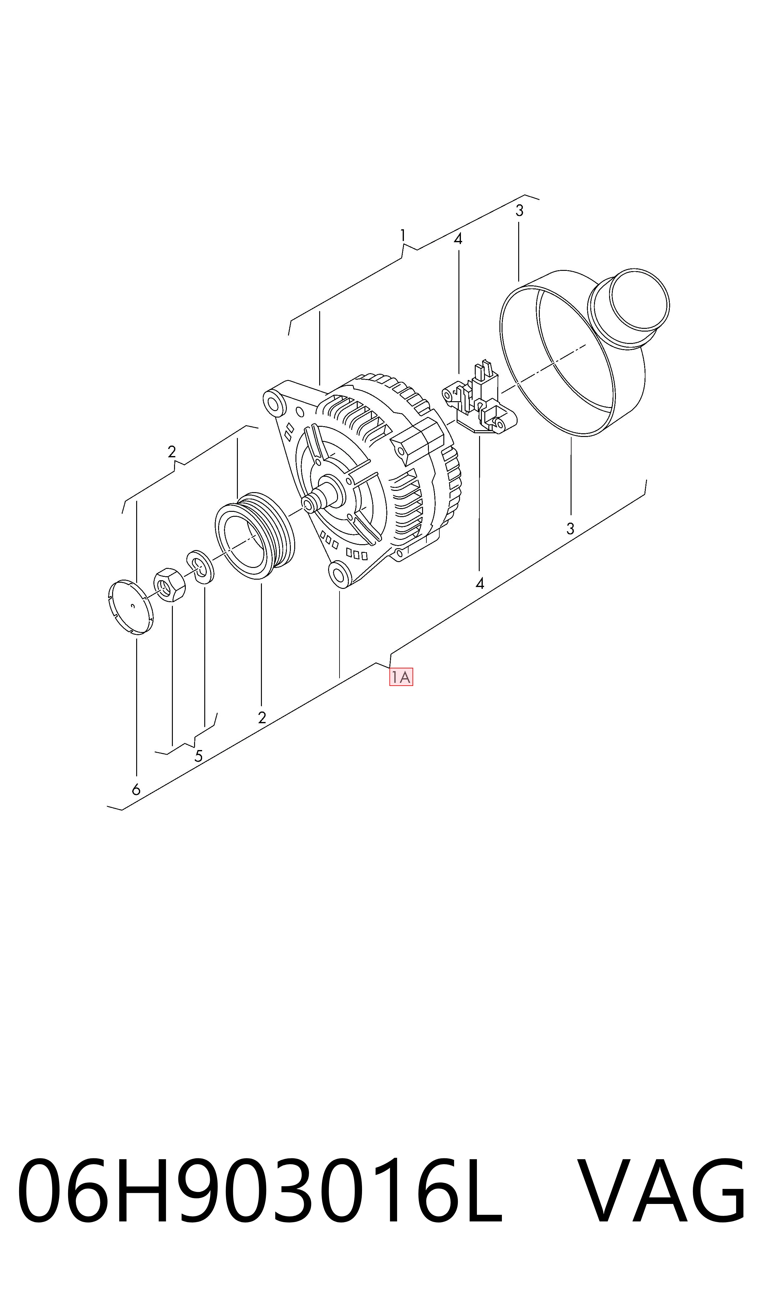 06H903016L VAG Gerador
