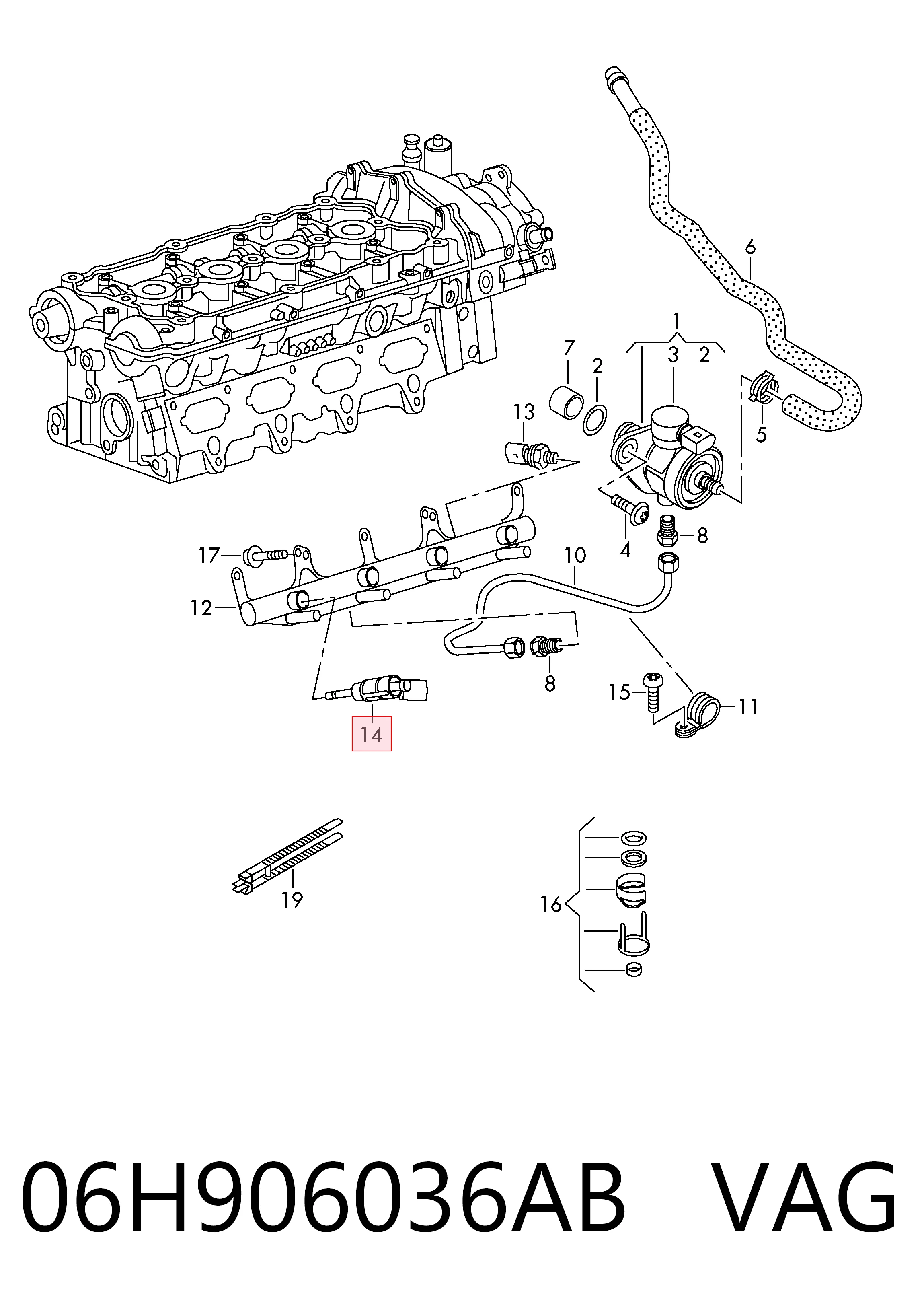 Injetor de injeção de combustível VAG 06H906036AB preço, a partir de 43,93 USD