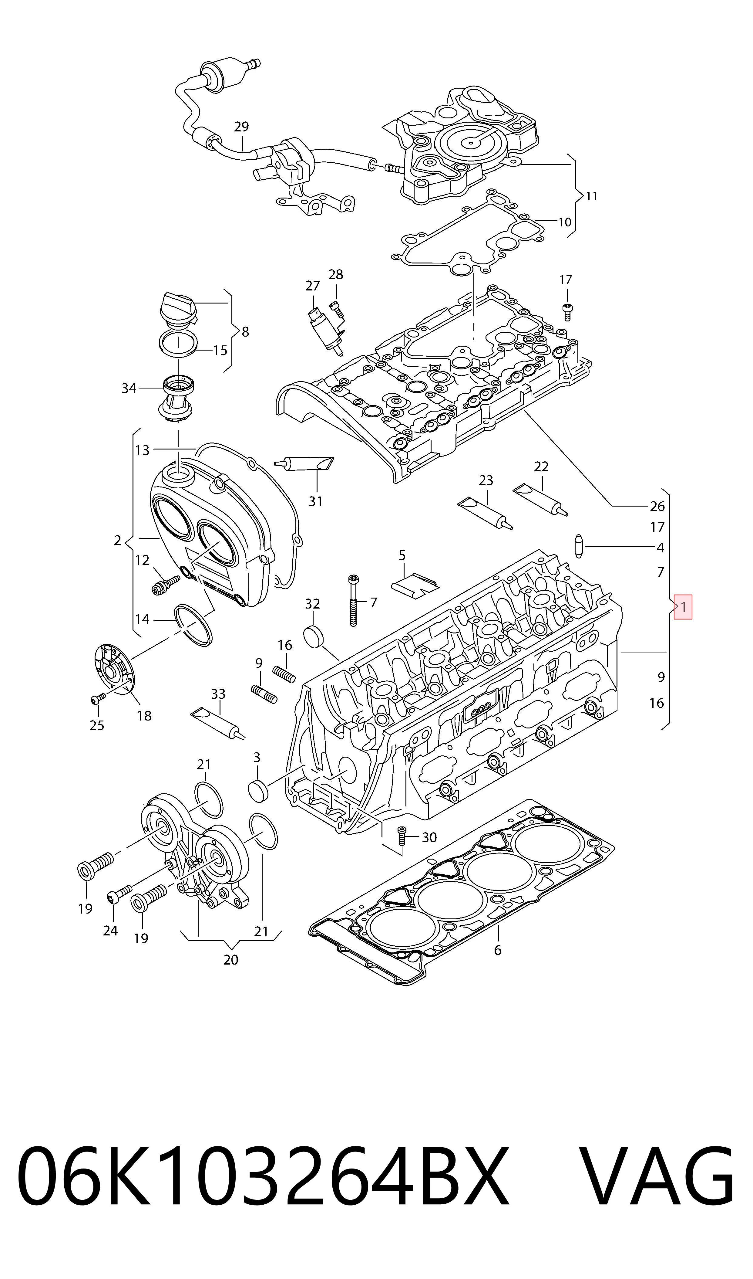 06K103264BX VAG