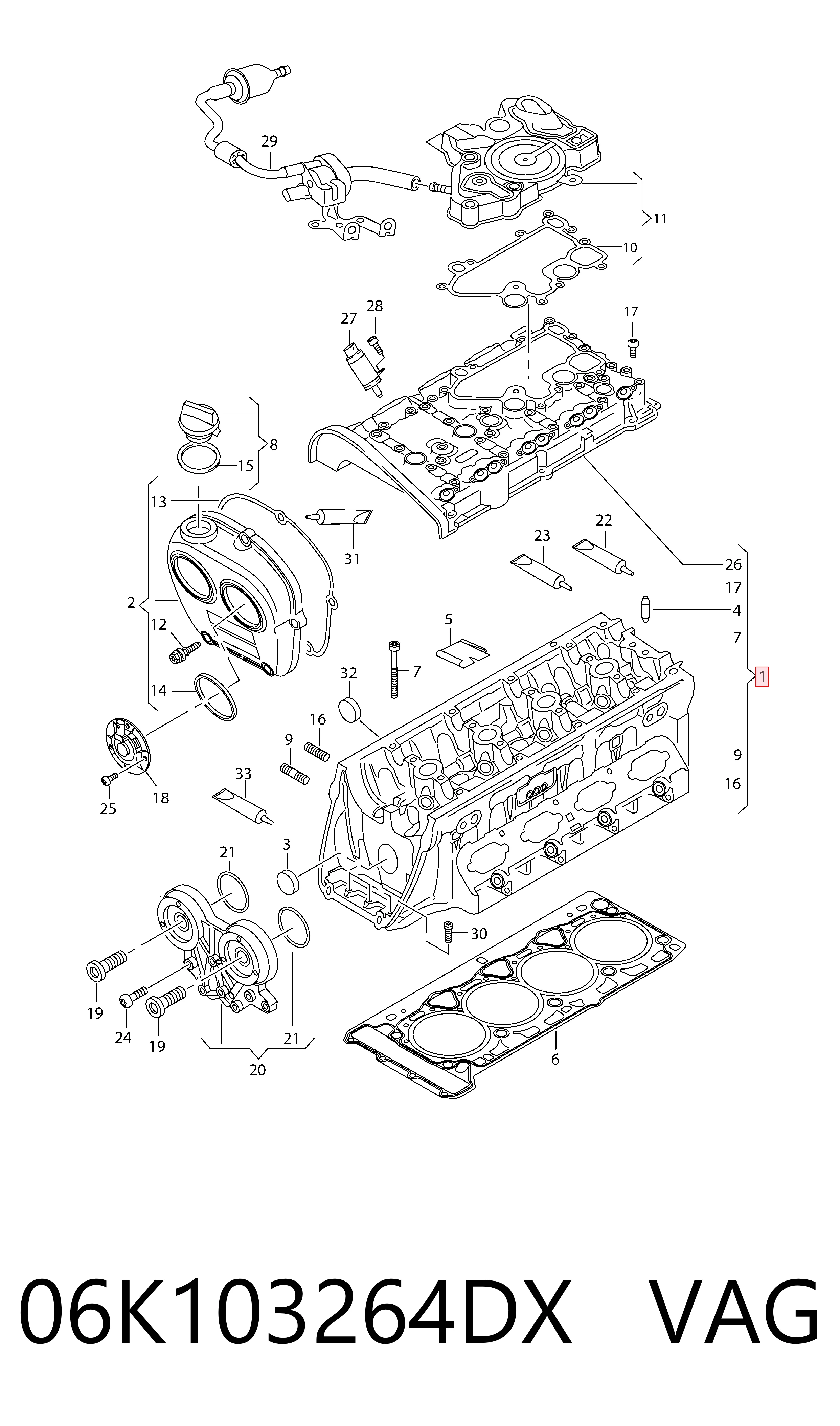 06K103264DX VAG