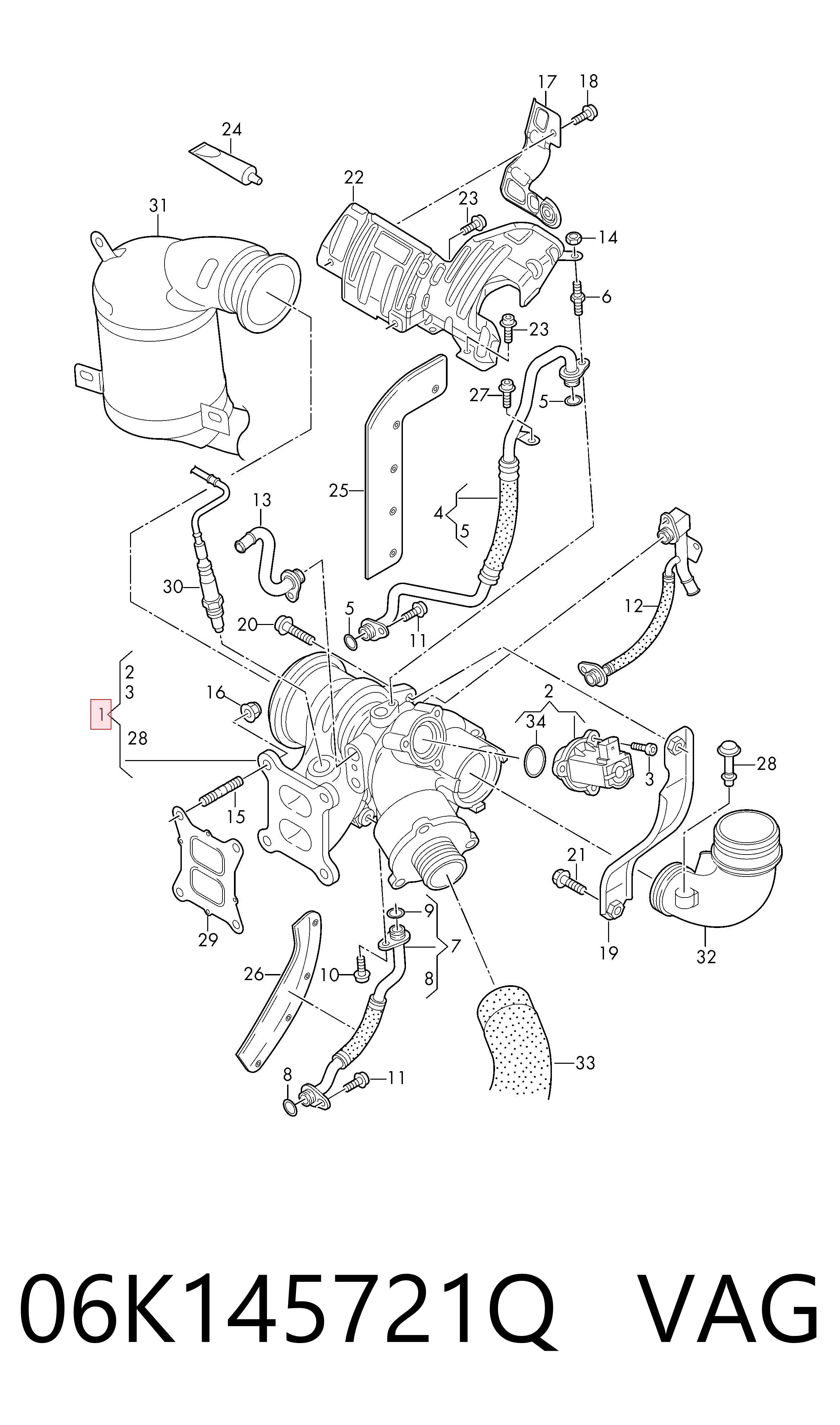 Turbina VAG 06K145721Q preço, a partir de 442,67 USD