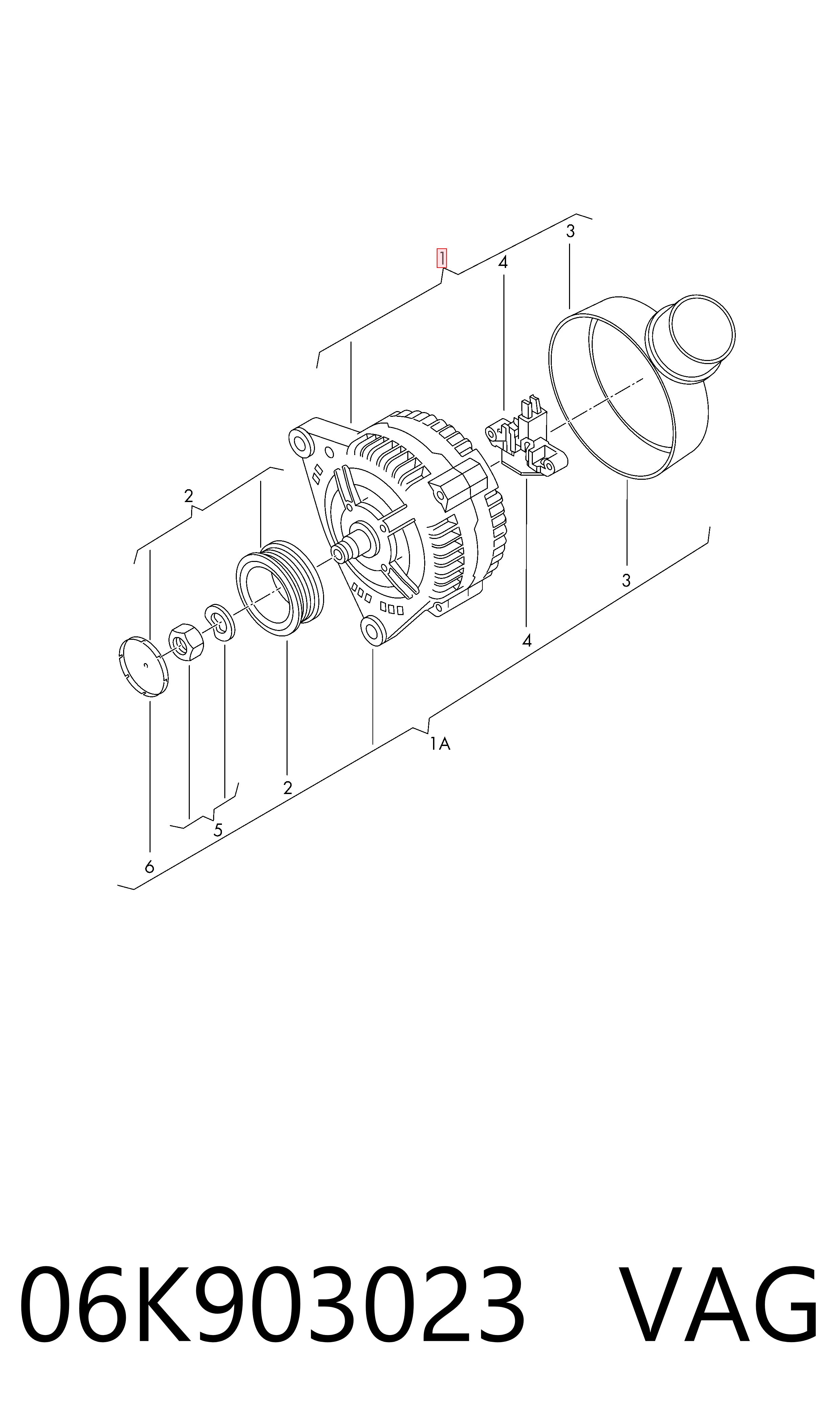 06K903023 VAG Gerador